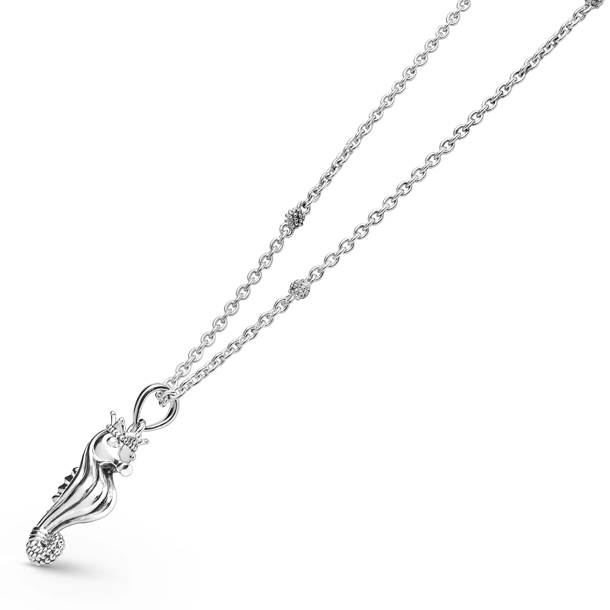 Rare Wonders Sterling Silver Mini Seahorse Pendant Necklace - Image 3