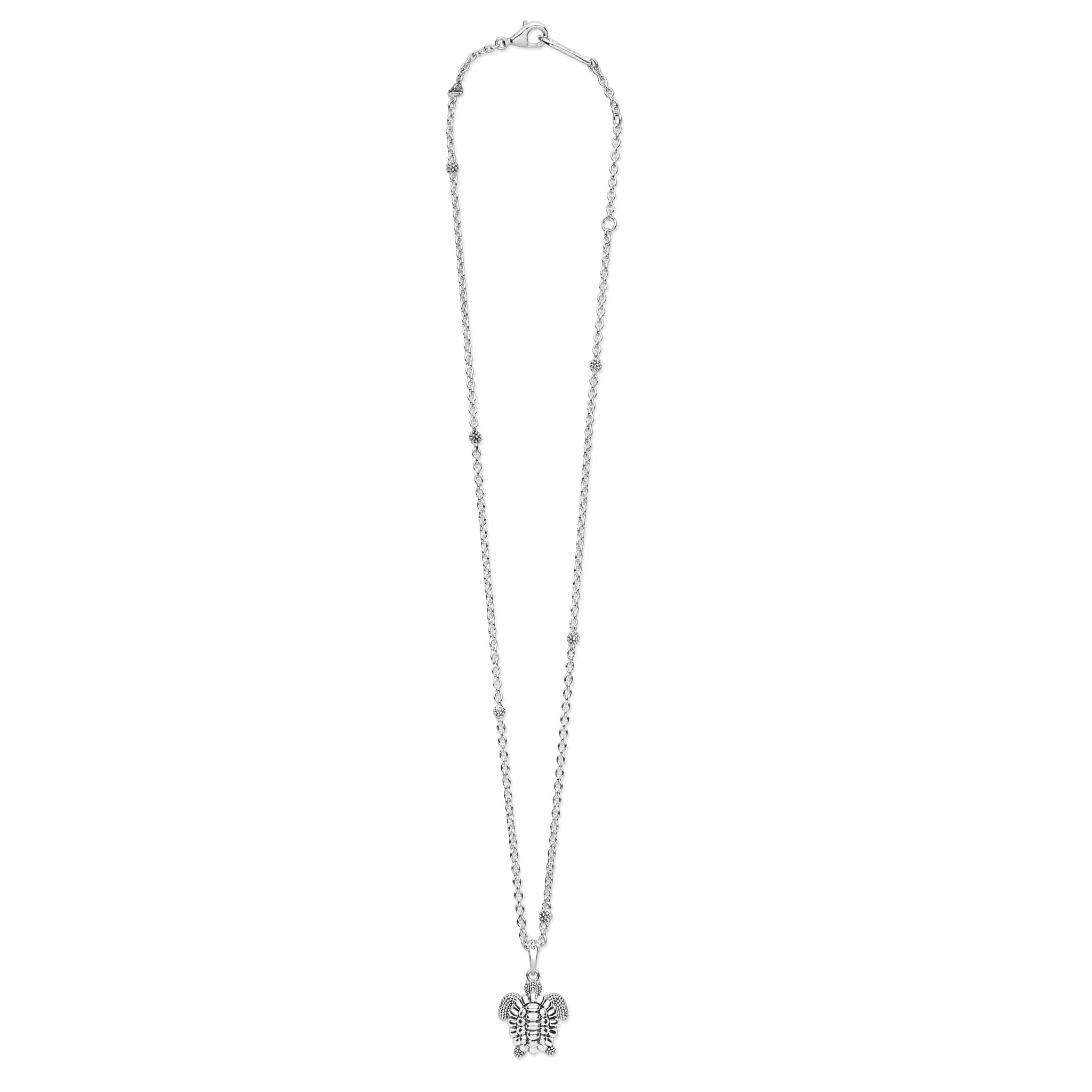 Rare Wonders Sterling Silver Mini Sea Turtle Pendant Necklace - Image 2