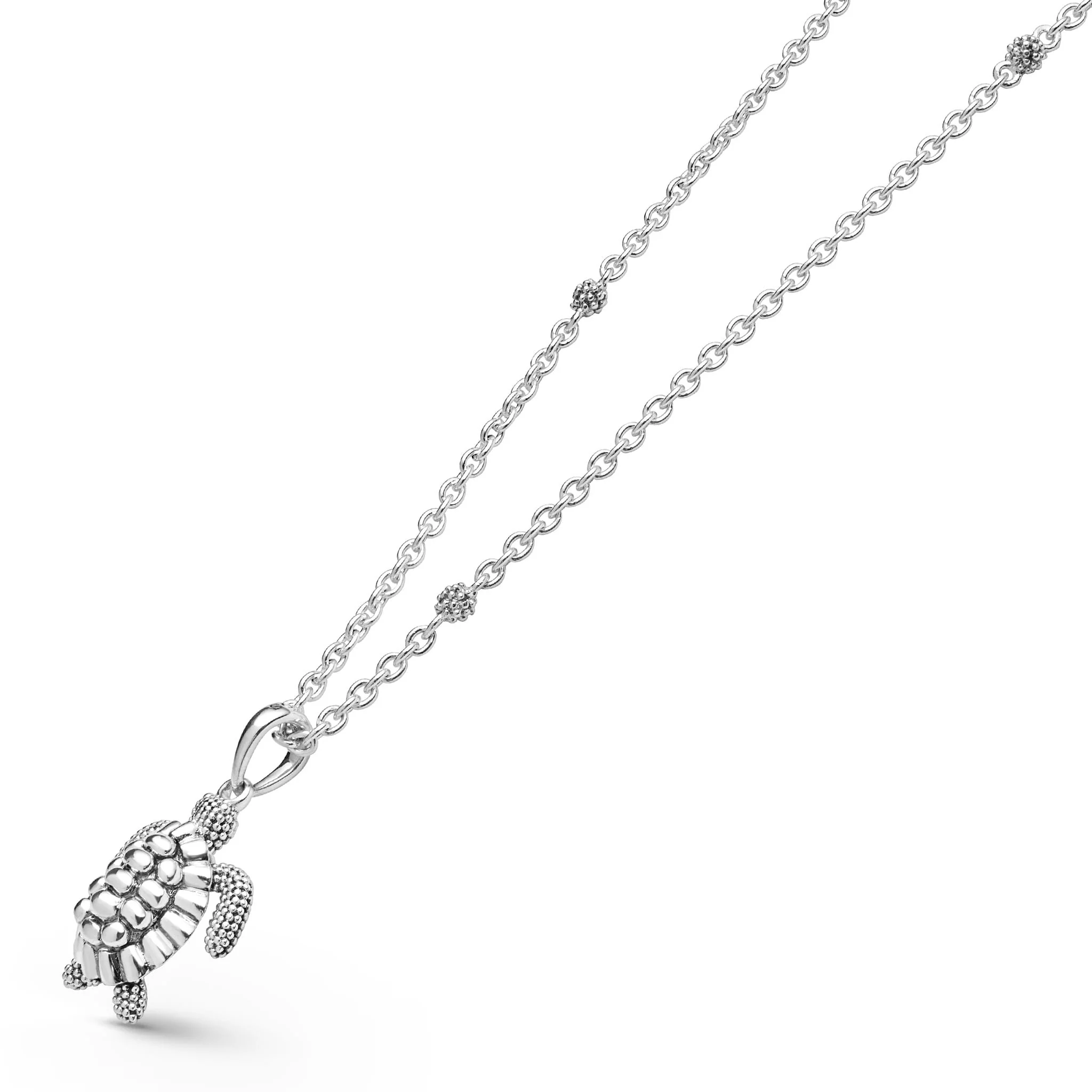 Rare Wonders Sterling Silver Mini Sea Turtle Pendant Necklace - Image 3