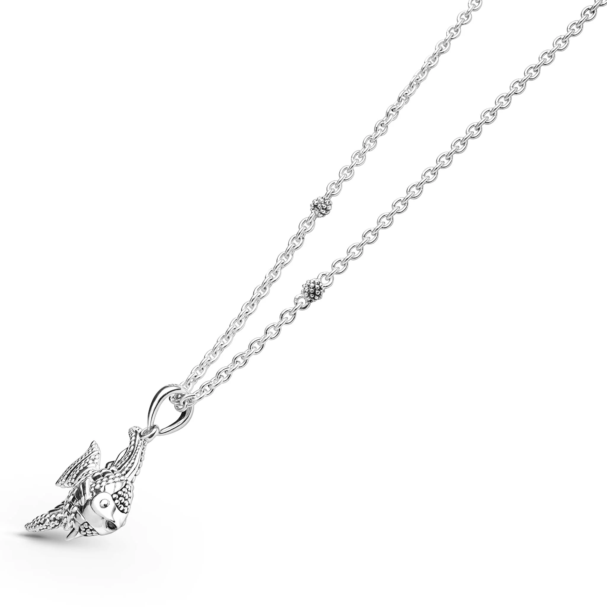 Rare Wonders Sterling Silver Mini Angelfish Pendant Necklace - Image 3