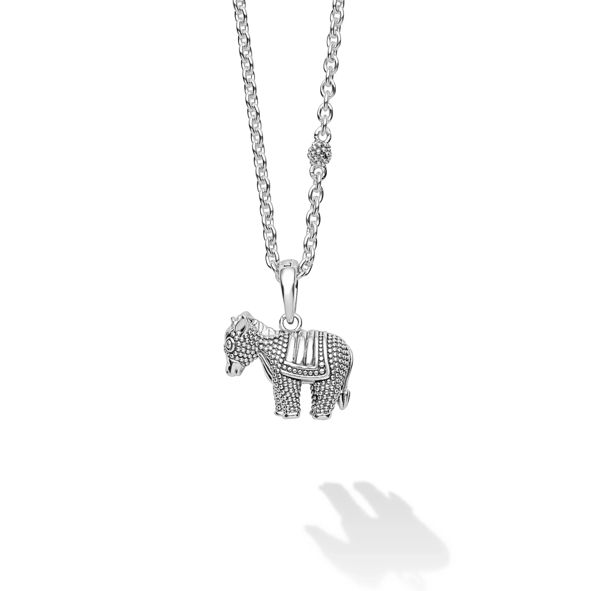 Rare Wonders Sterling Silver Mini Donkey Pendant Necklace