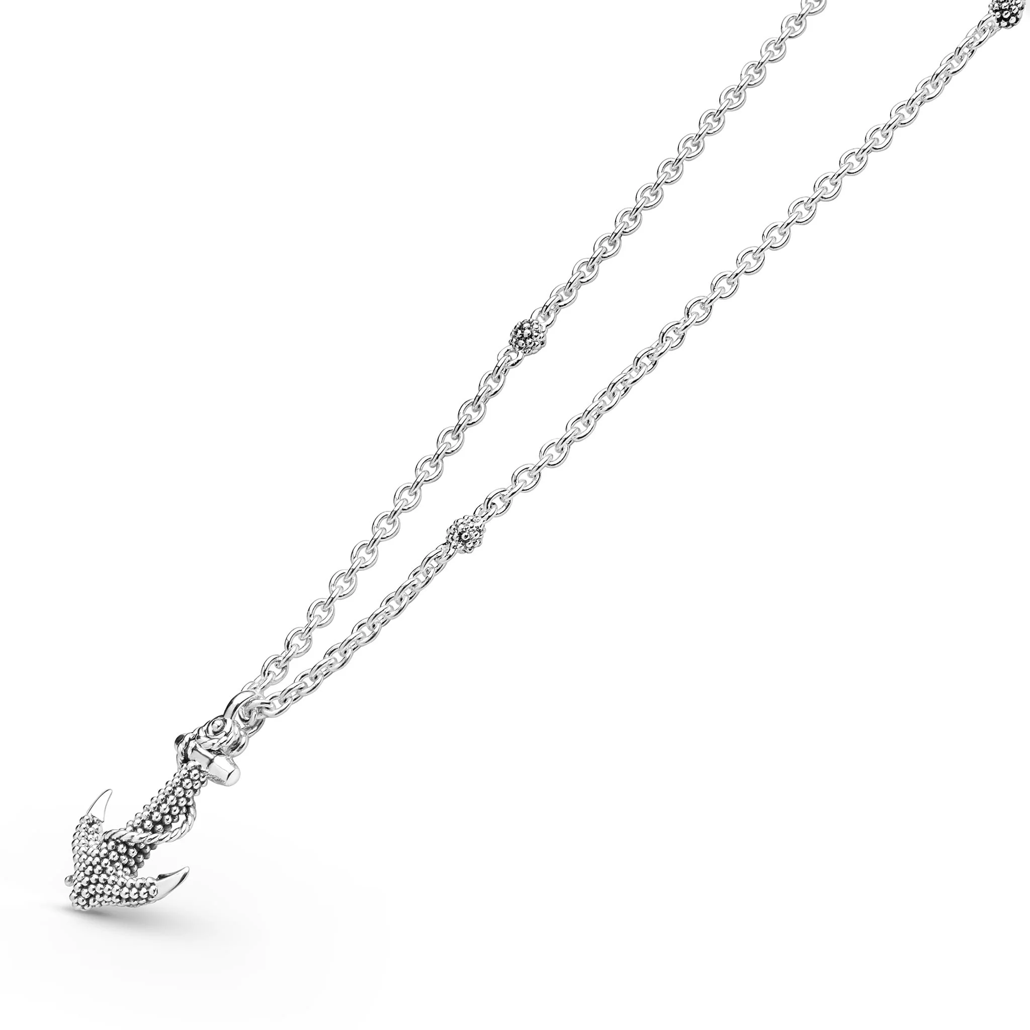 Rare Wonders Sterling Silver Mini Anchor Pendant Necklace - Image 3