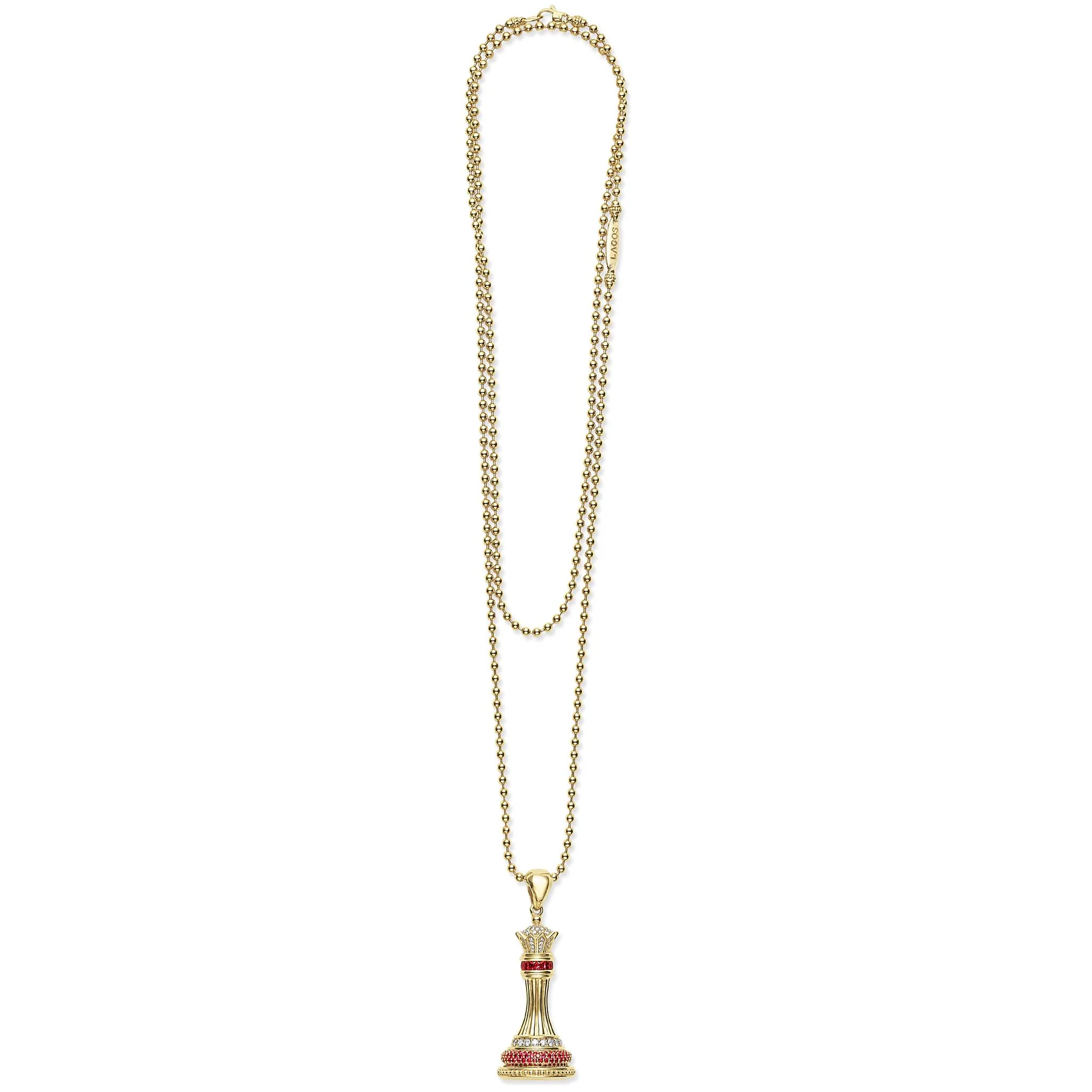 Rare Wonders Ruby and Diamond Queen Pendant Necklace - Image 3