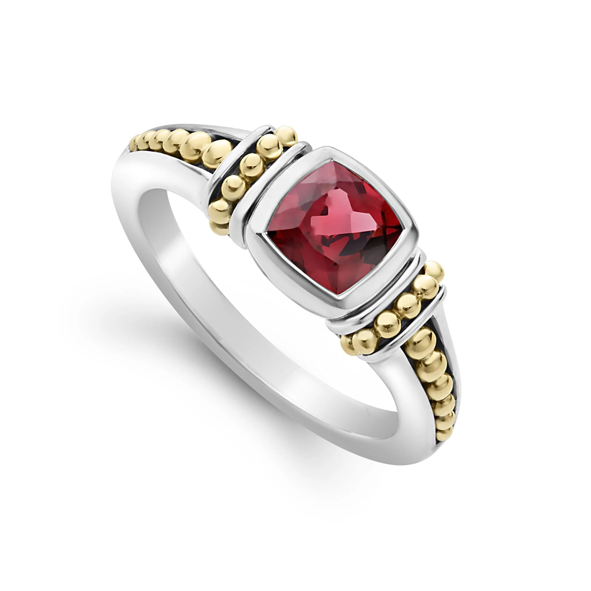 Rittenhouse Two-Tone Rhodolite Garnet Ring