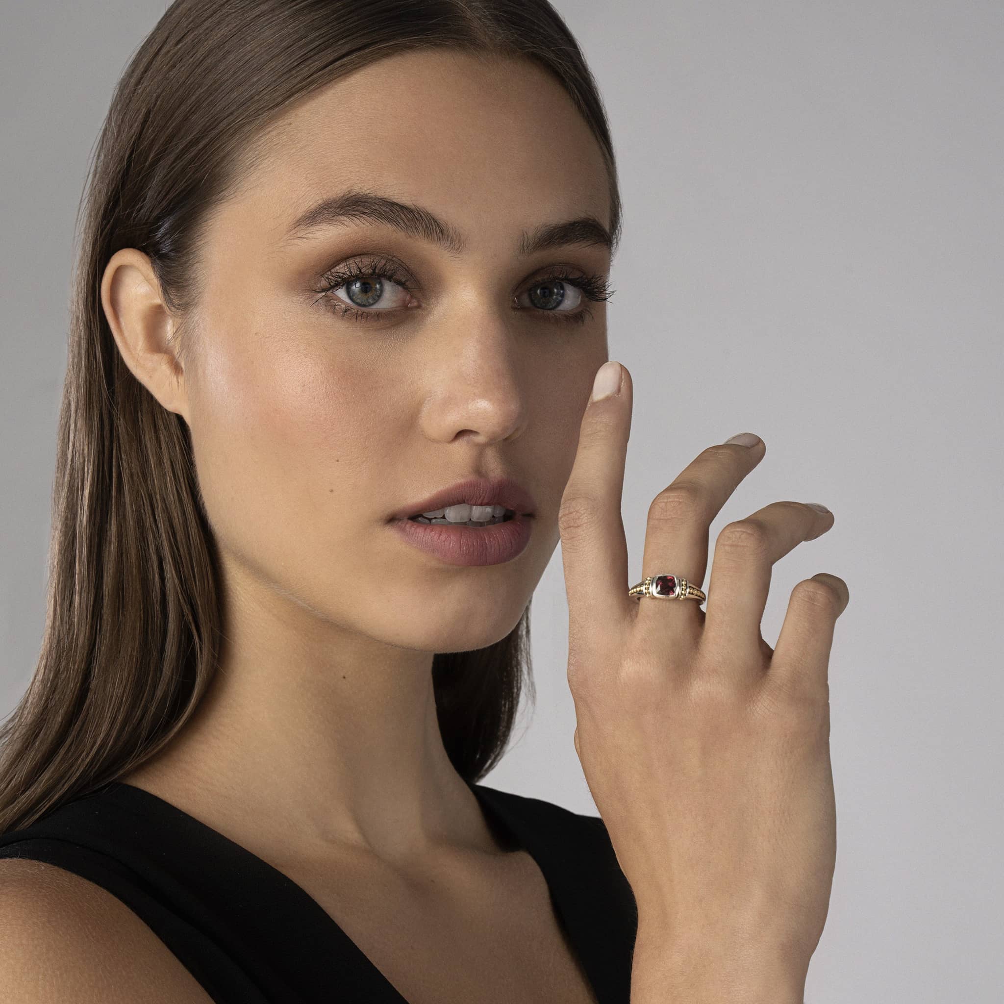 Rittenhouse Two-Tone Rhodolite Garnet Ring - Image 2