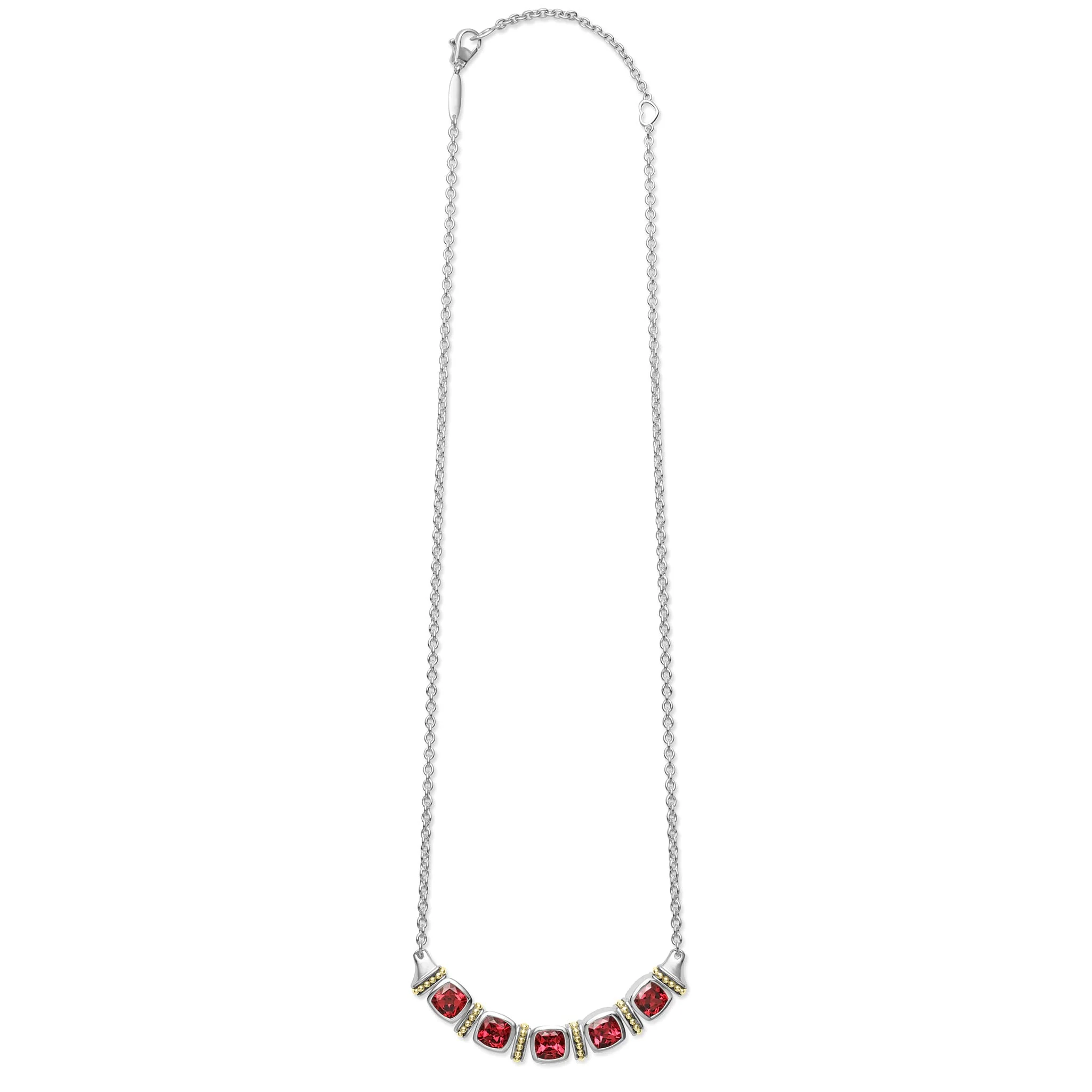 Rittenhouse Five Station Rhodilite Garnet Necklace - Image 3
