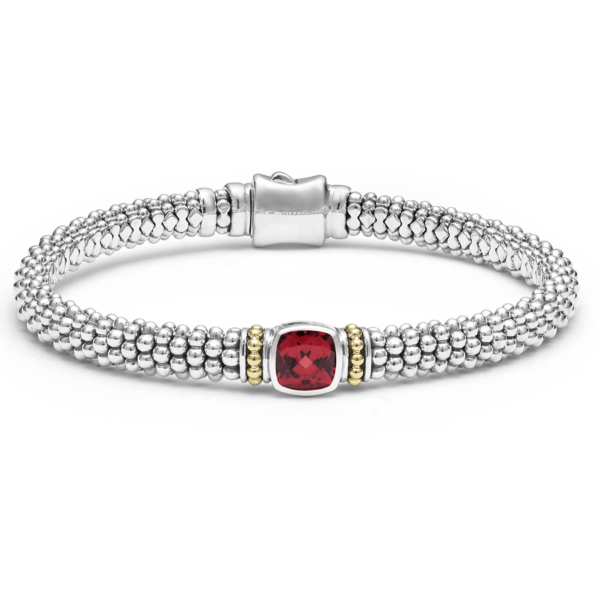 Rittenhouse Small Rhodolite Garnet Caviar Bracelet | 6mm