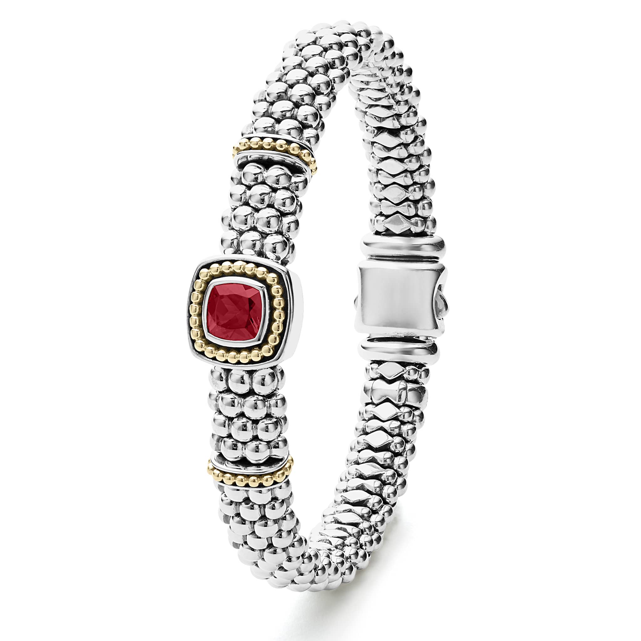 Rittenhouse Rhodolite Garnet Caviar Bracelet | 9mm - Image 3