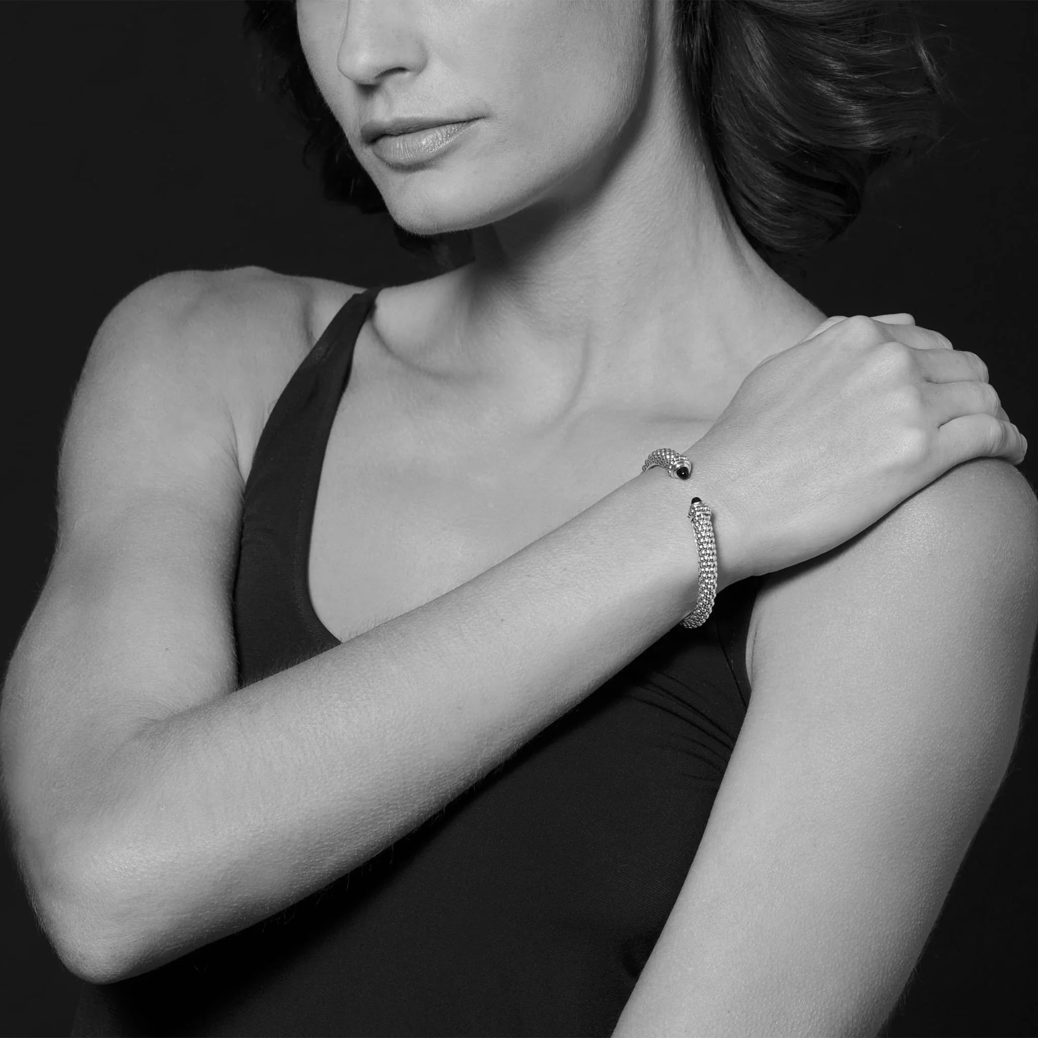 Rittenhouse Smokey Quartz Gemstone Cuff Bracelet - Image 2