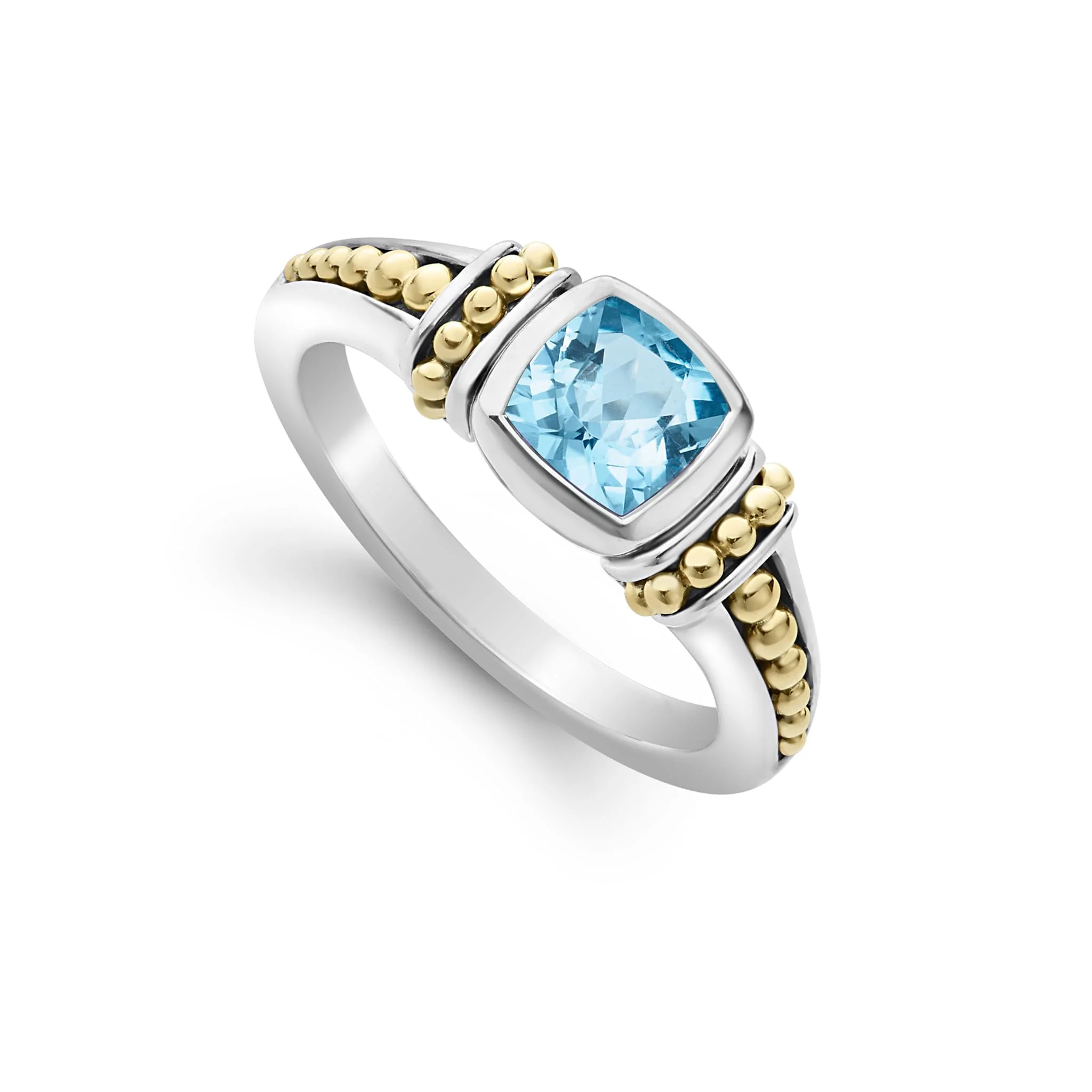 Rittenhouse Two-Tone Swiss Blue Topaz Ring