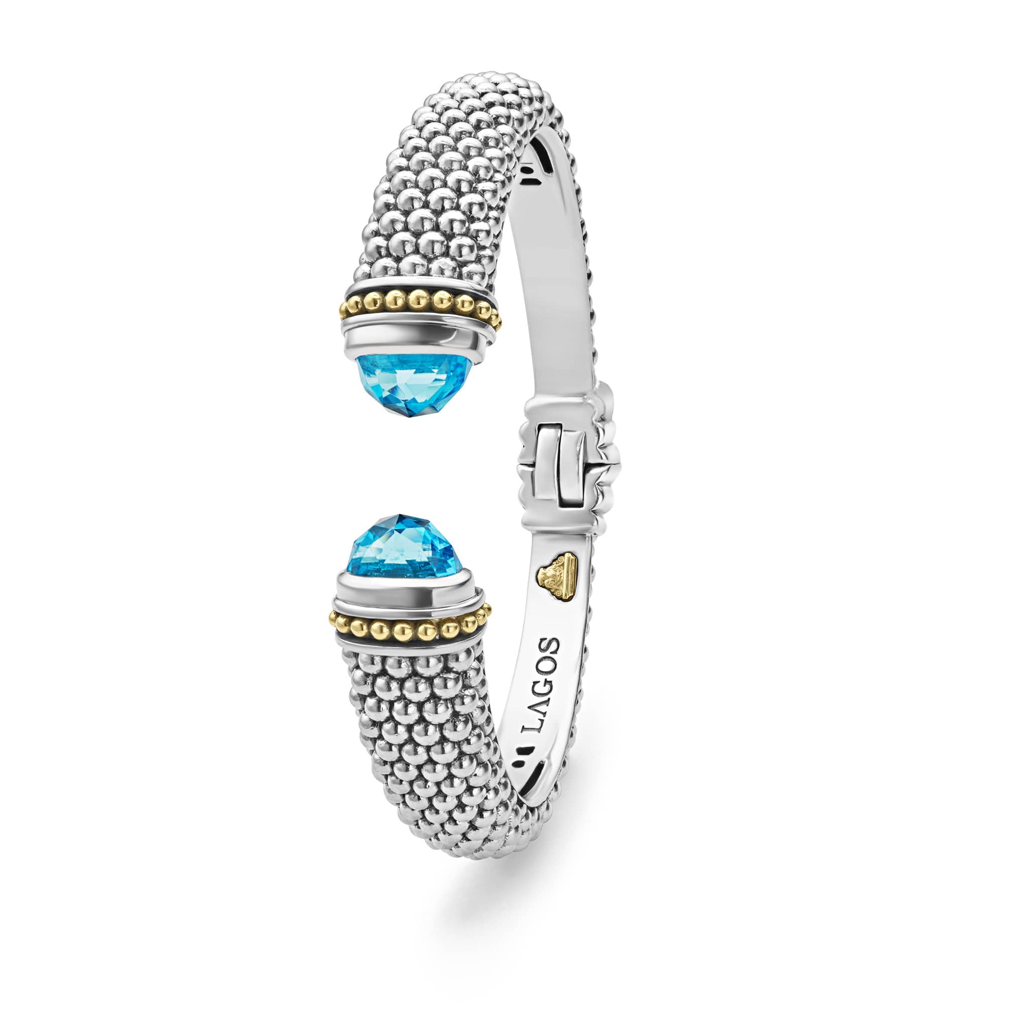 Rittenhouse Swiss Blue Topaz Cuff Bracelet | 12mm - Image 3