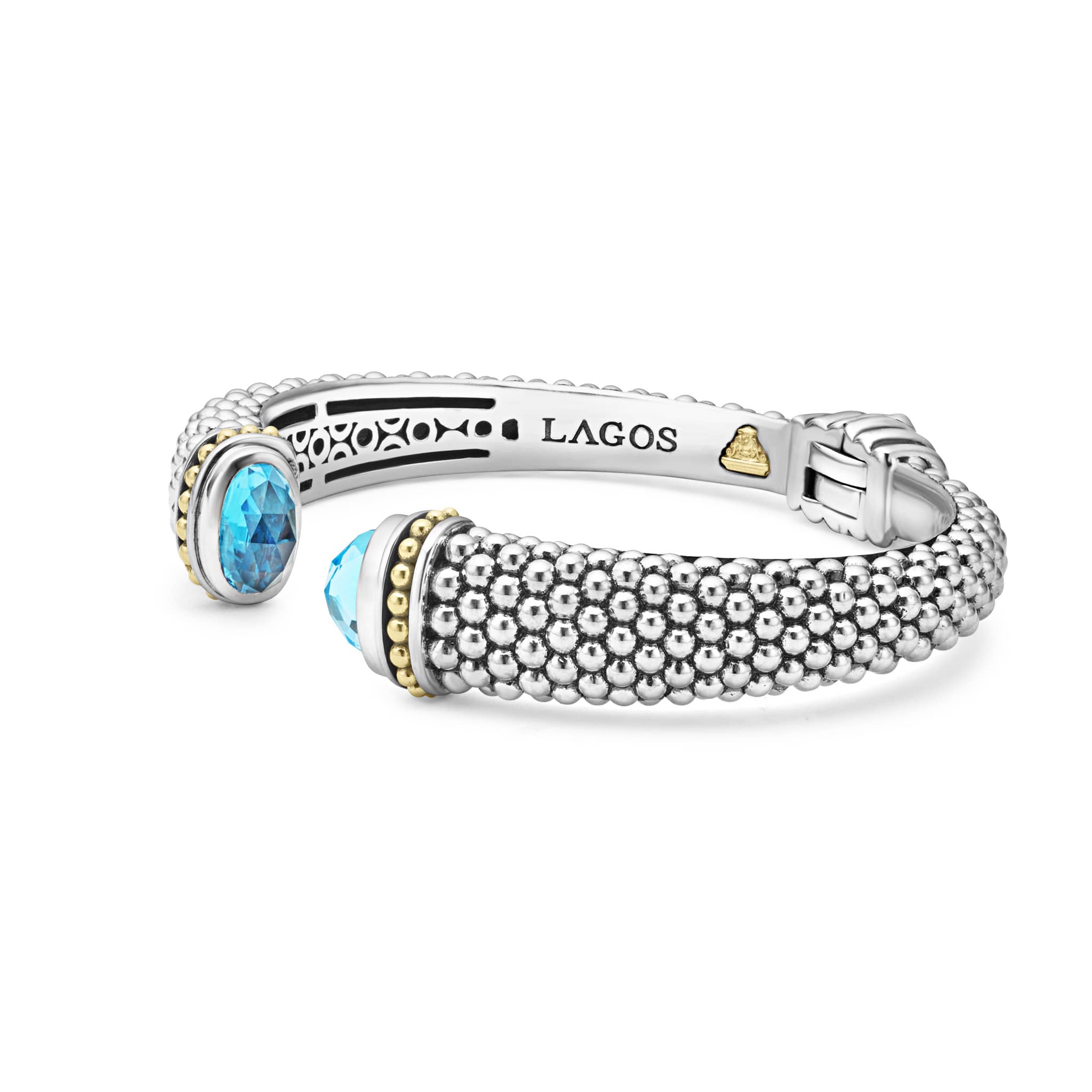 Rittenhouse Swiss Blue Topaz Cuff Bracelet | 12mm - Image 4