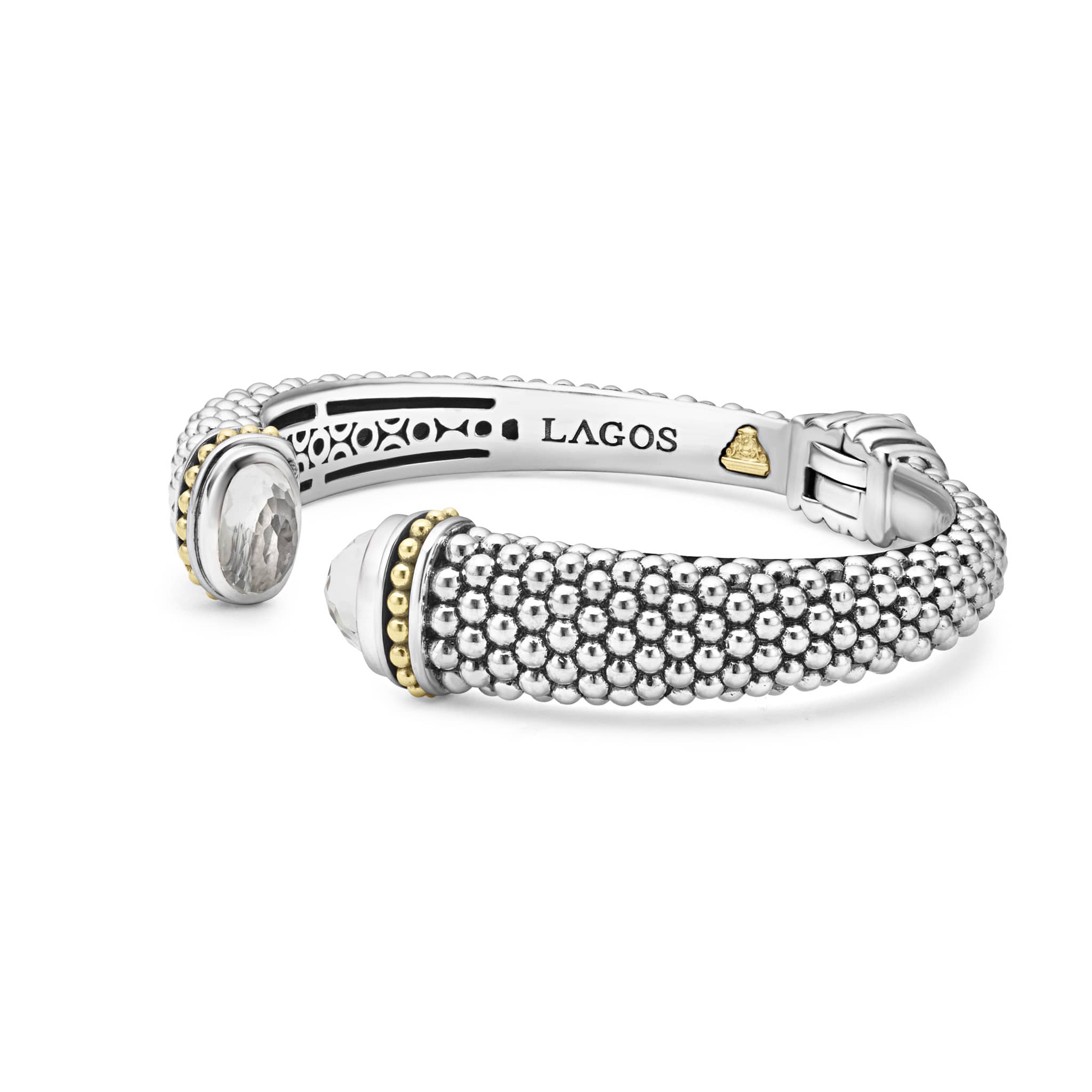 Rittenhouse White Topaz Cuff Bracelet | 12mm - Image 4