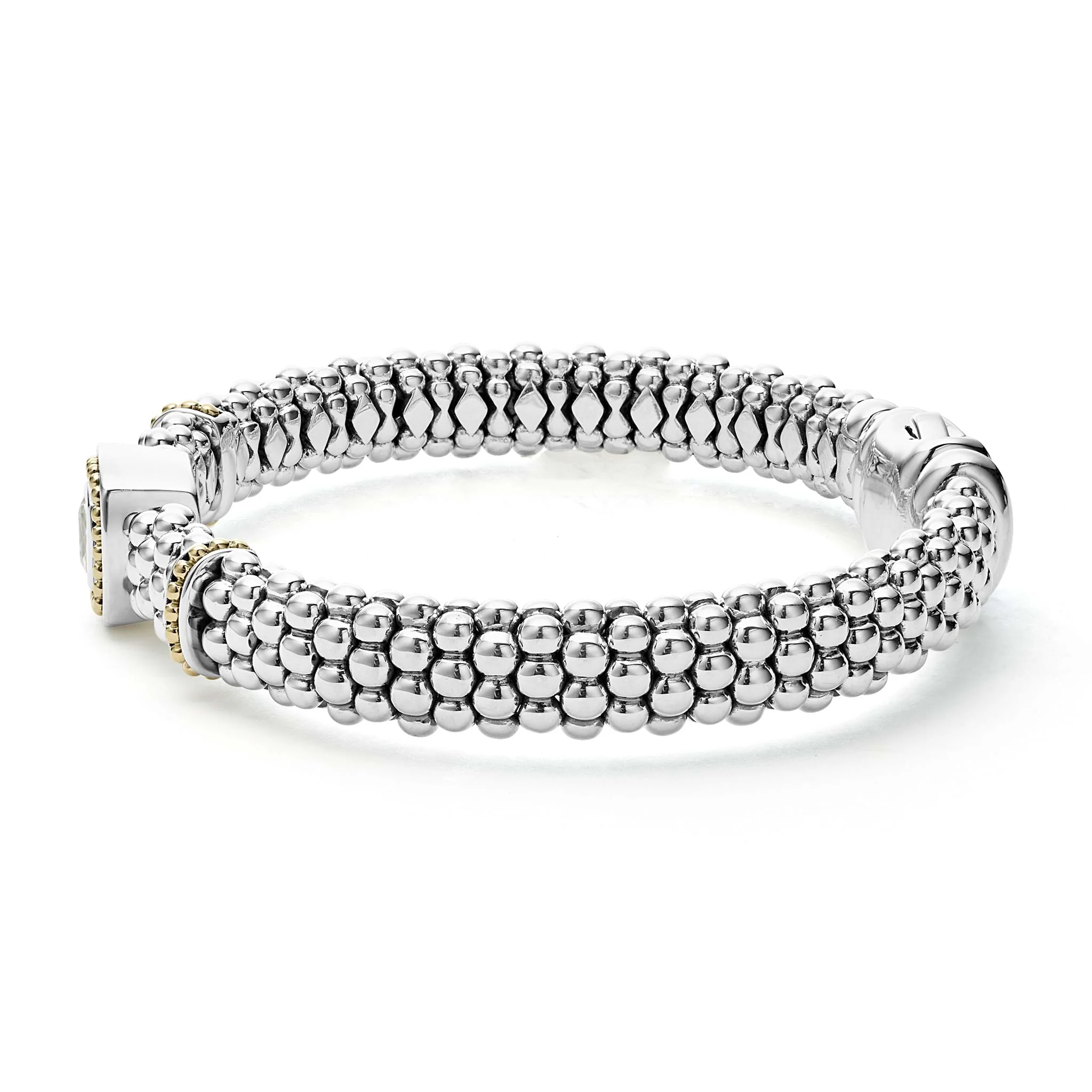 Rittenhouse White Topaz Caviar Bracelet | 9mm - Image 4