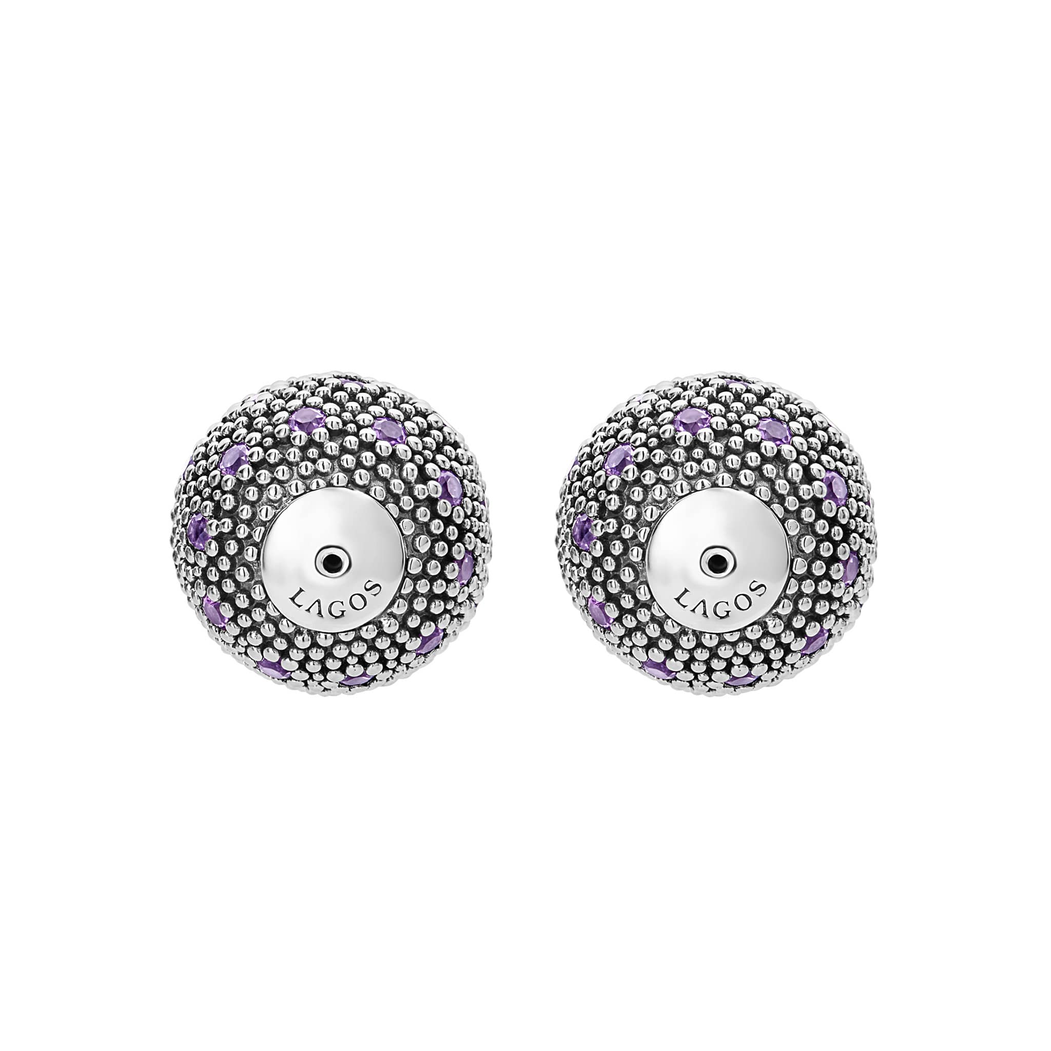 Signature Caviar Amethyst Earring Backs - Image 3