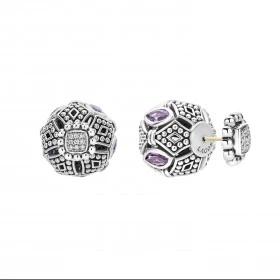 Signature Caviar Amethyst Earring Backs - Image 4