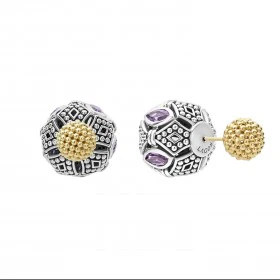 Signature Caviar Amethyst Earring Backs - Image 6