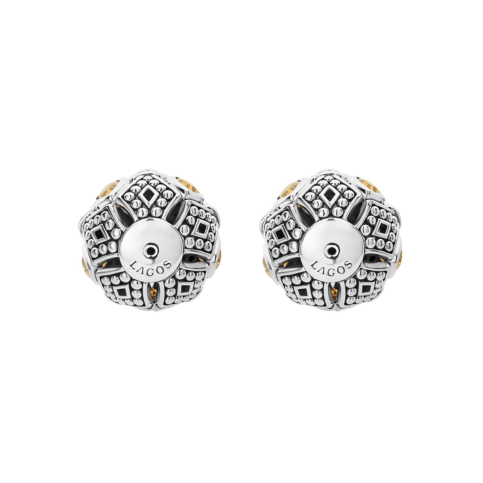 Signature Caviar Citrine Earring Backs - Image 3