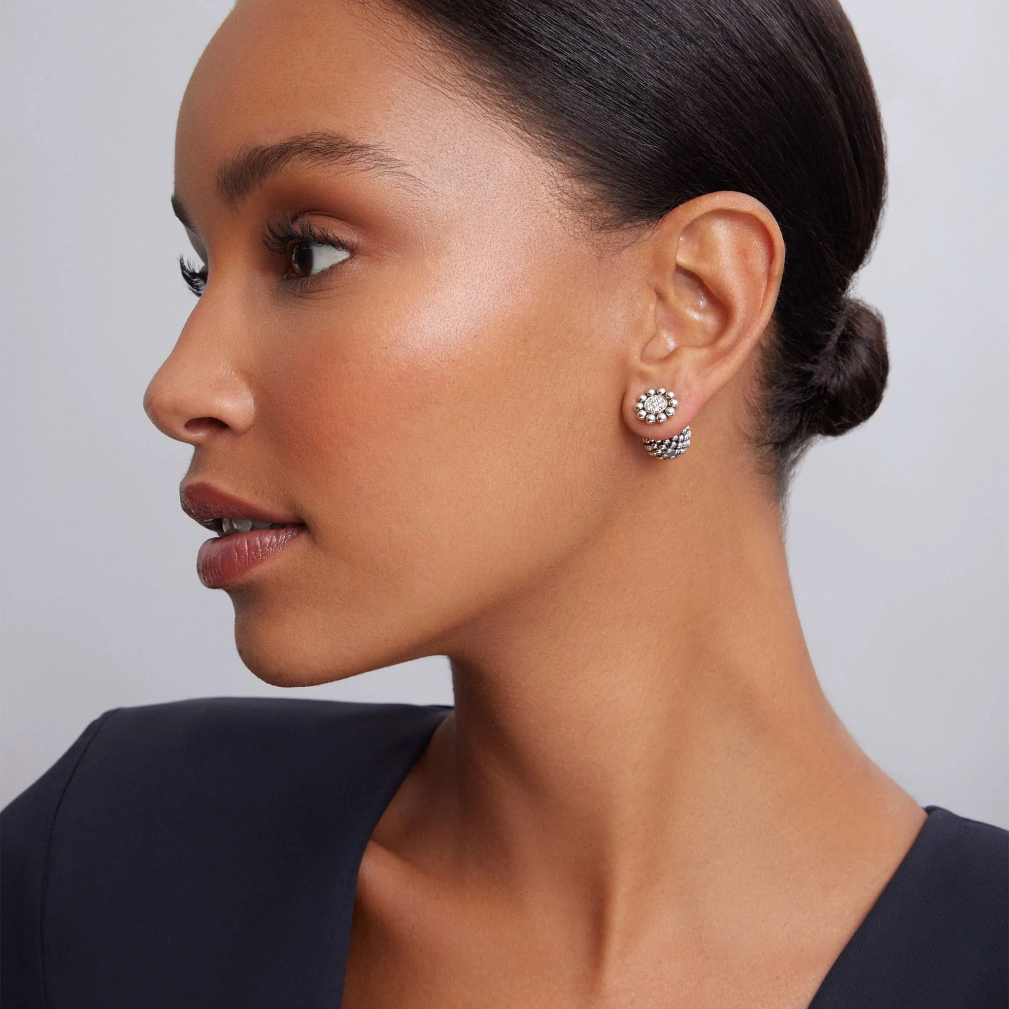 Signature Caviar Small Beaded Earring Backs - Image 2