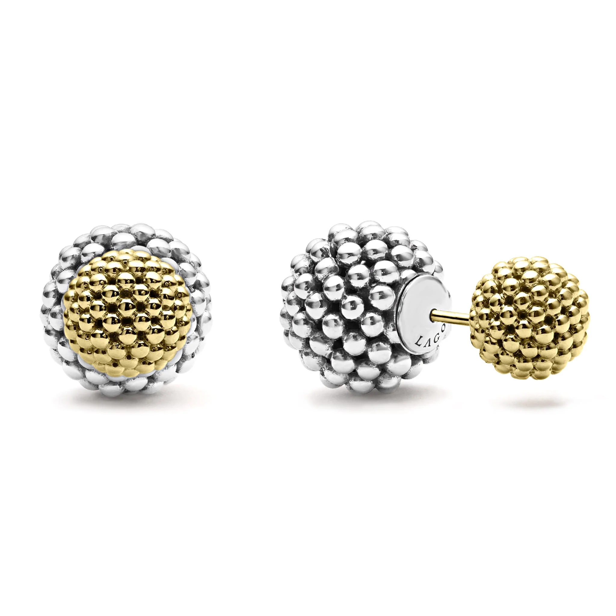 Signature Caviar Small Beaded Earring Backs - Image 3