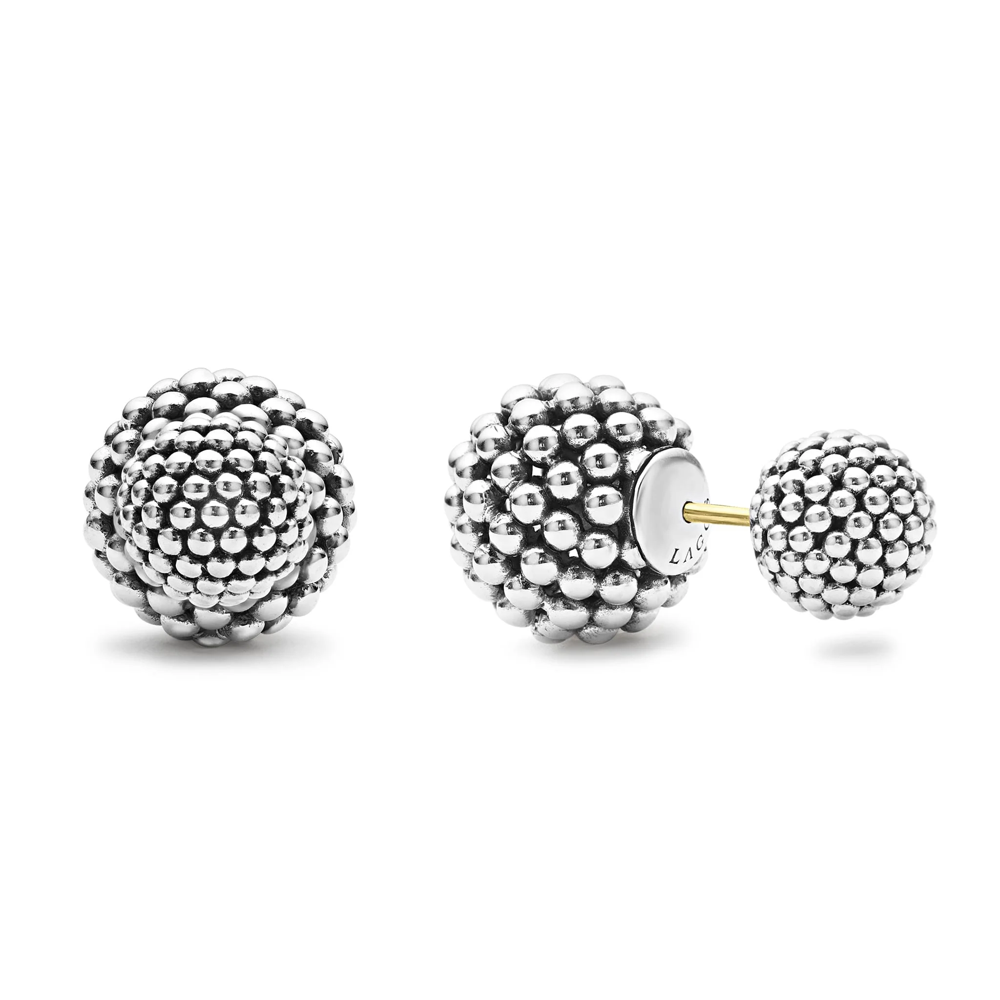 Signature Caviar Small Beaded Earring Backs - Image 5