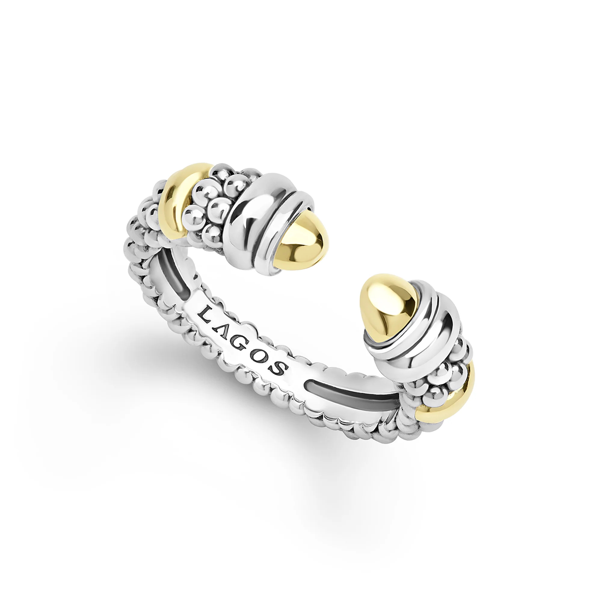 Signature Caviar Two-Tone Station Versa Stacking Ring