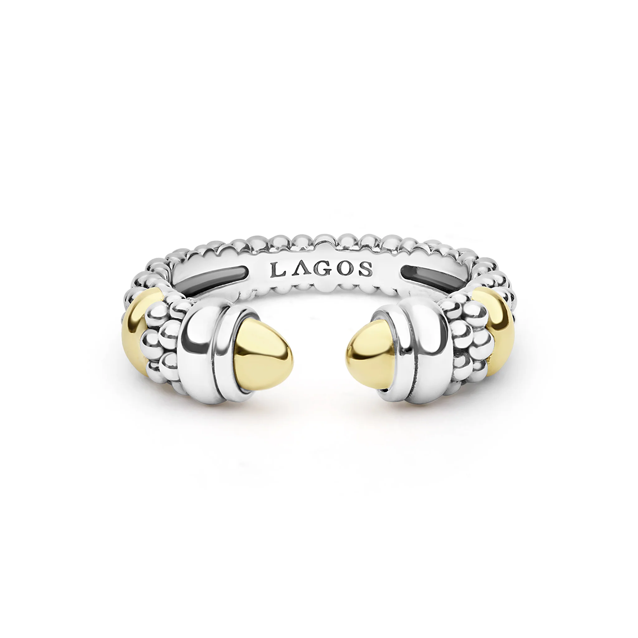 Signature Caviar Two-Tone Station Versa Stacking Ring - Image 2