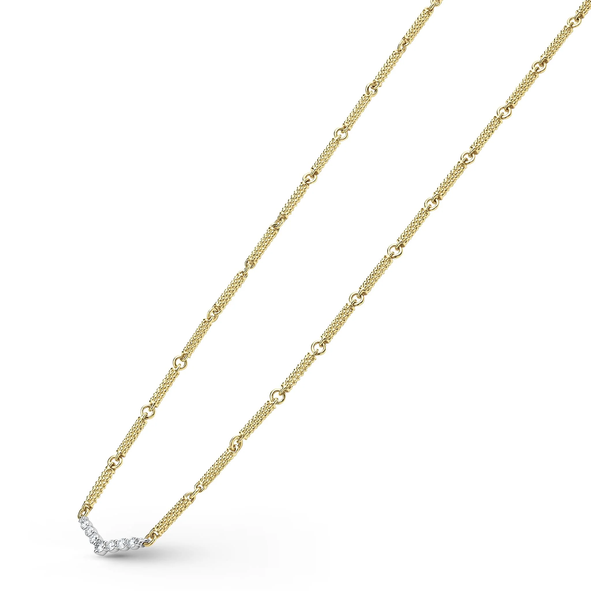 Signature Caviar Superfine Diamond Station Necklace - Image 4