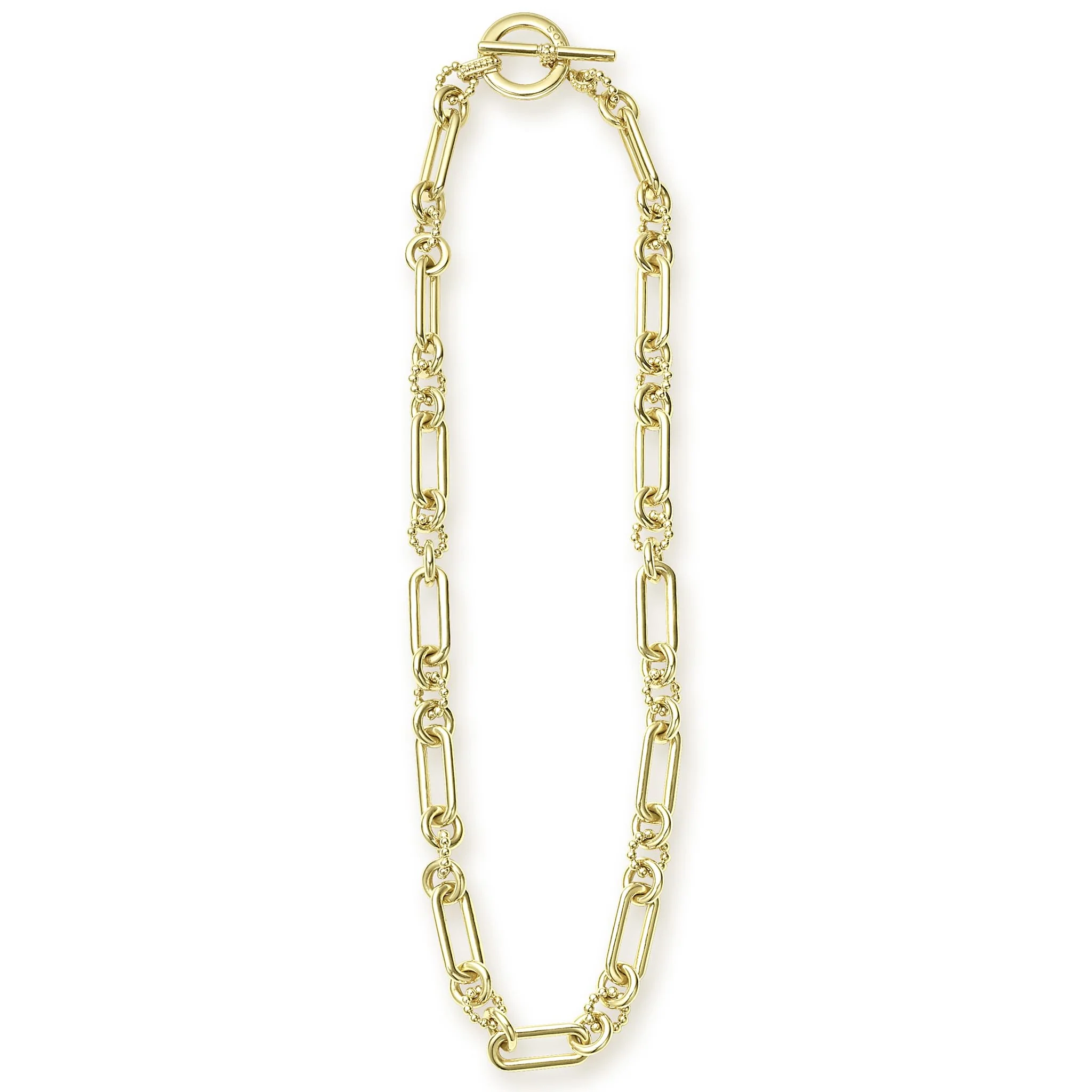 Signature Caviar 18K Gold Link Necklace - Image 3