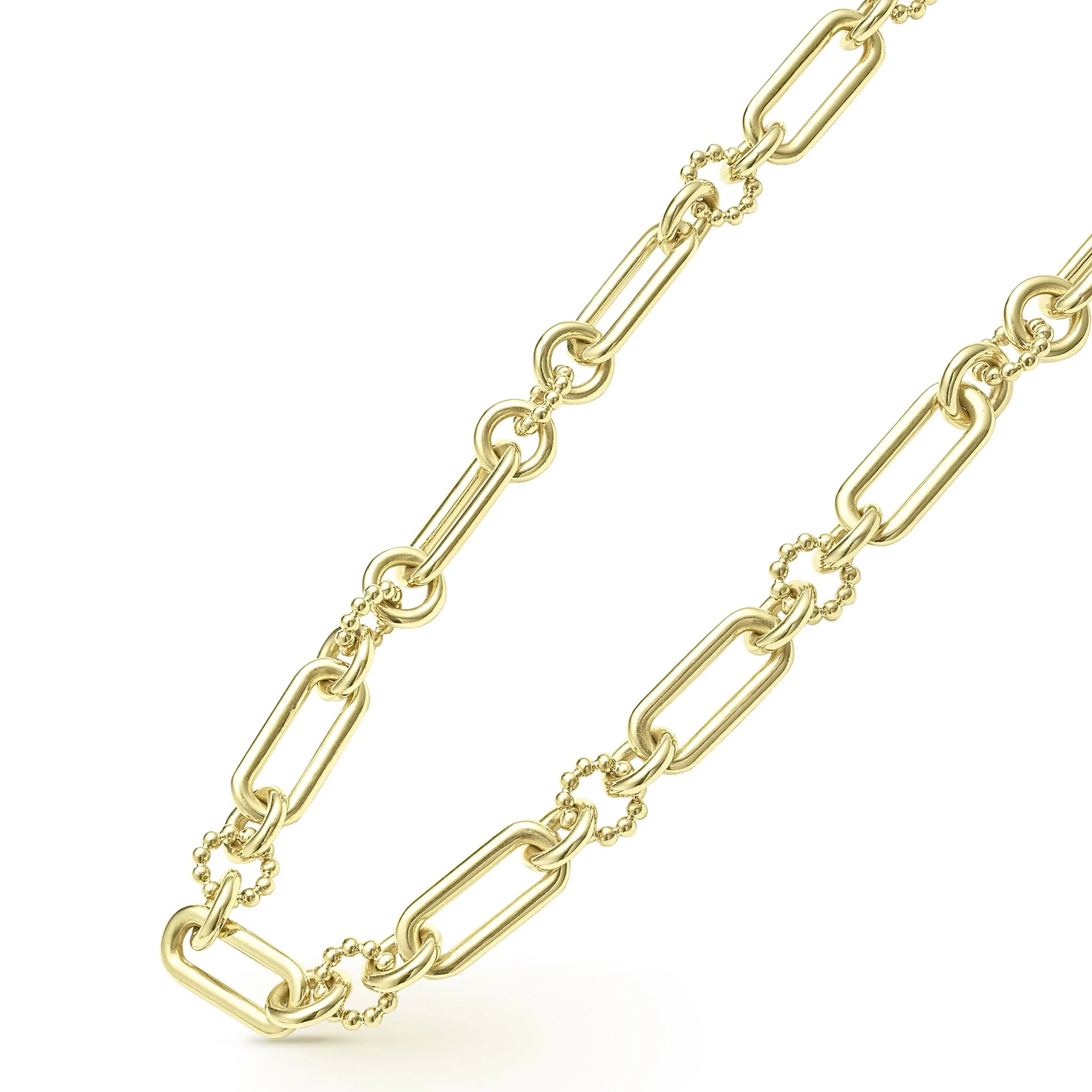 Signature Caviar 18K Gold Link Necklace - Image 4
