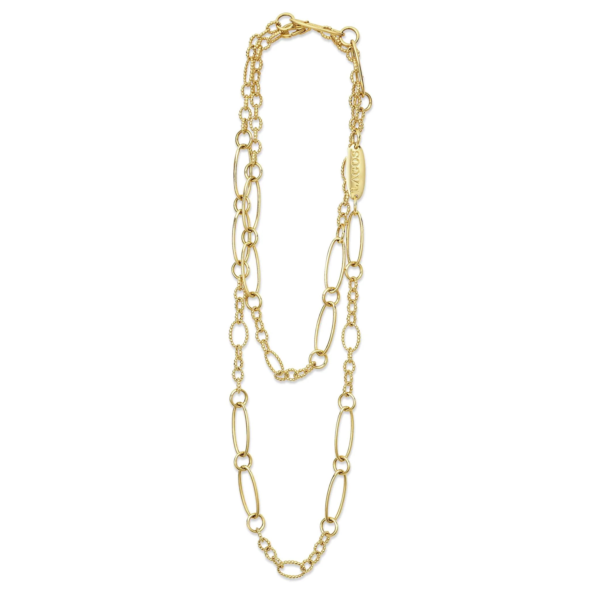 Signature Caviar 18K Gold Link Necklace - Image 7