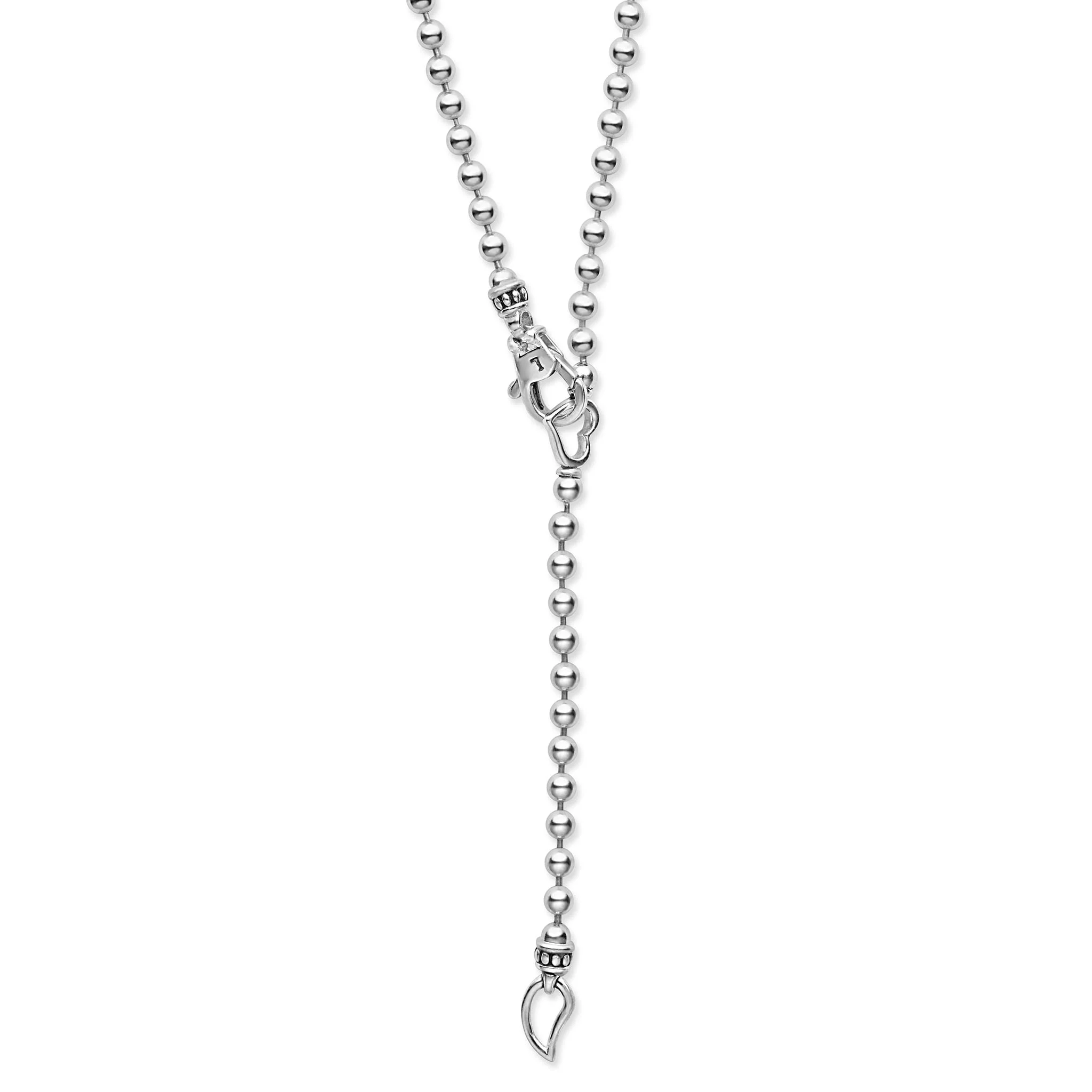Signature Caviar Two-Tone Interlocking Pendant Necklace - Image 5