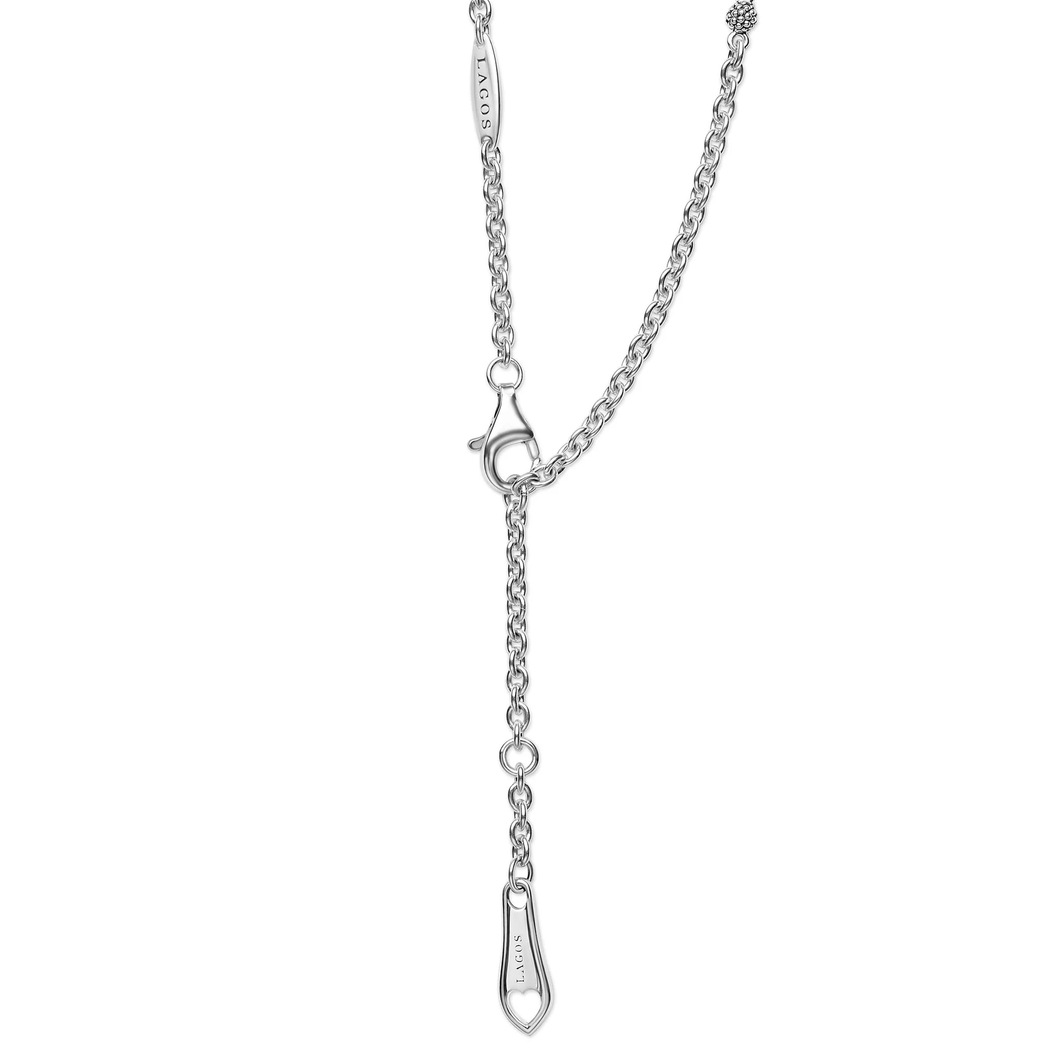Signature Caviar Sterling Silver Circle Pendant Necklace - Image 5