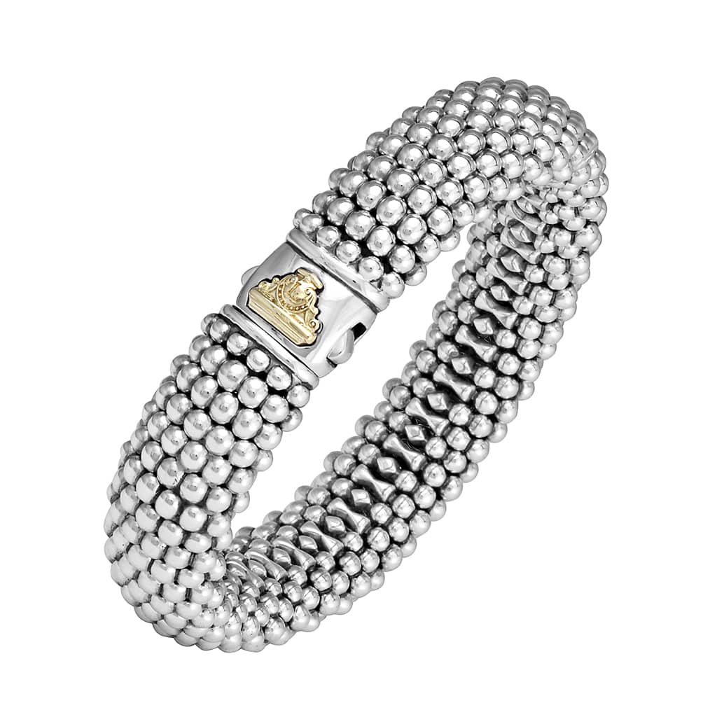 Signature Caviar Sterling Silver Caviar Bracelet | 15mm - Image 4