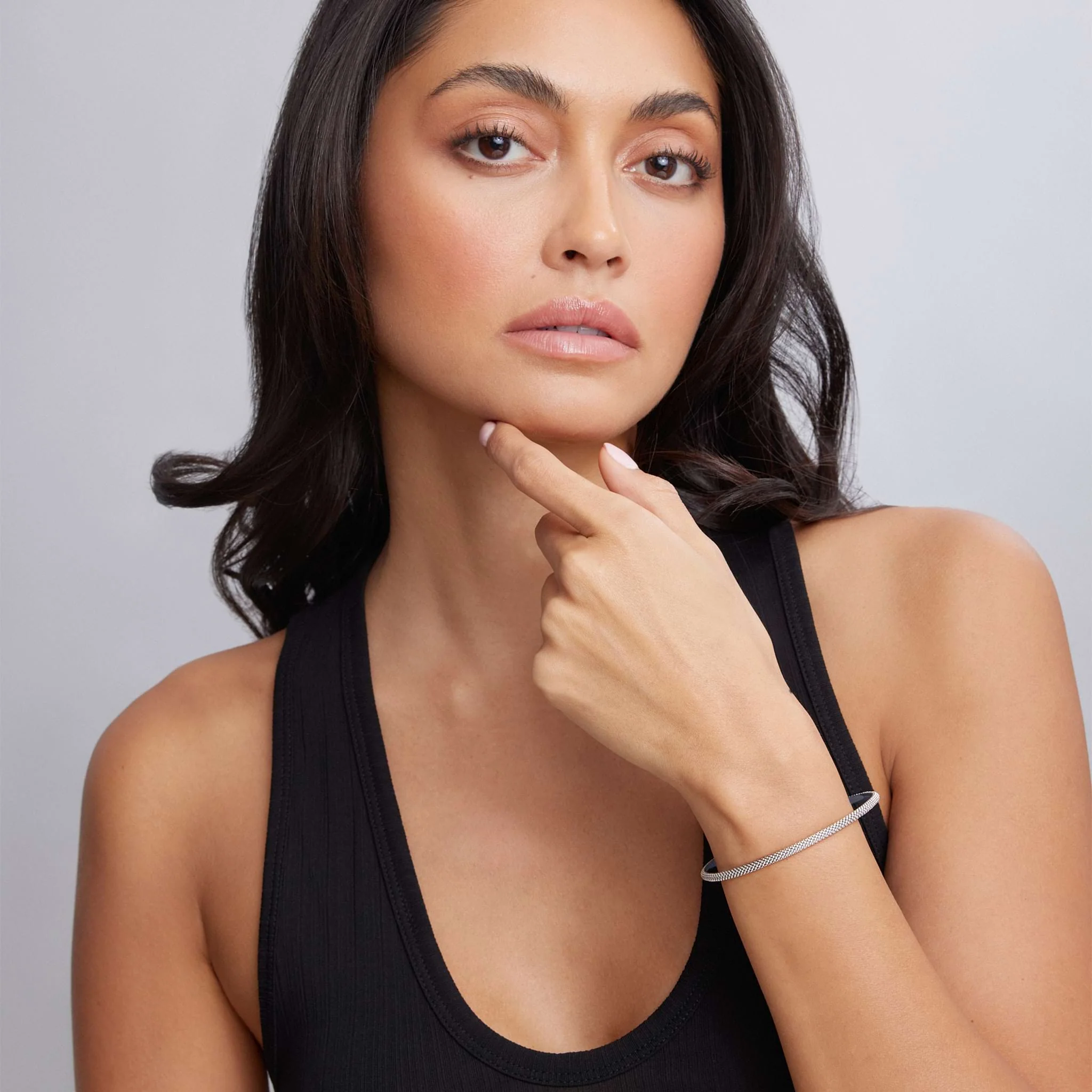 Signature Caviar Sterling Silver Caviar Beaded Bangle - Image 2