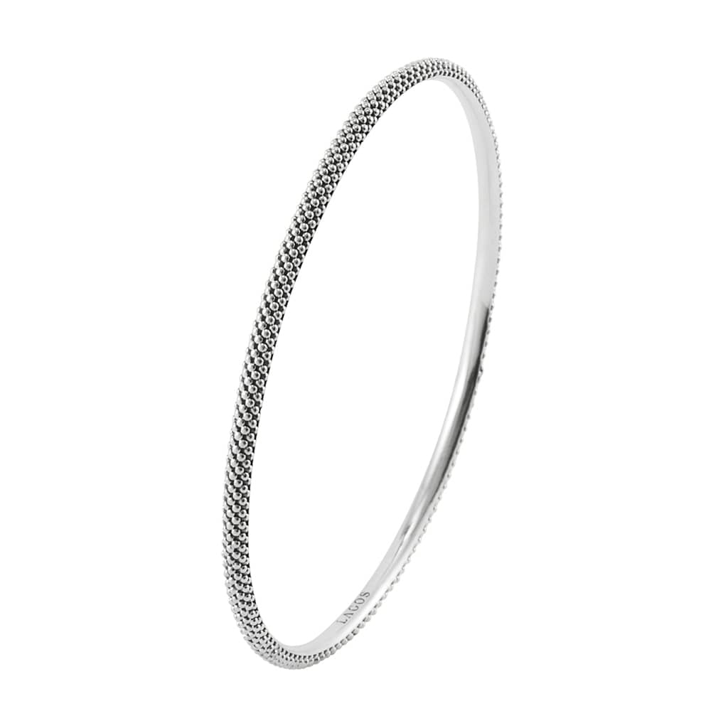 Signature Caviar Sterling Silver Caviar Beaded Bangle - Image 3