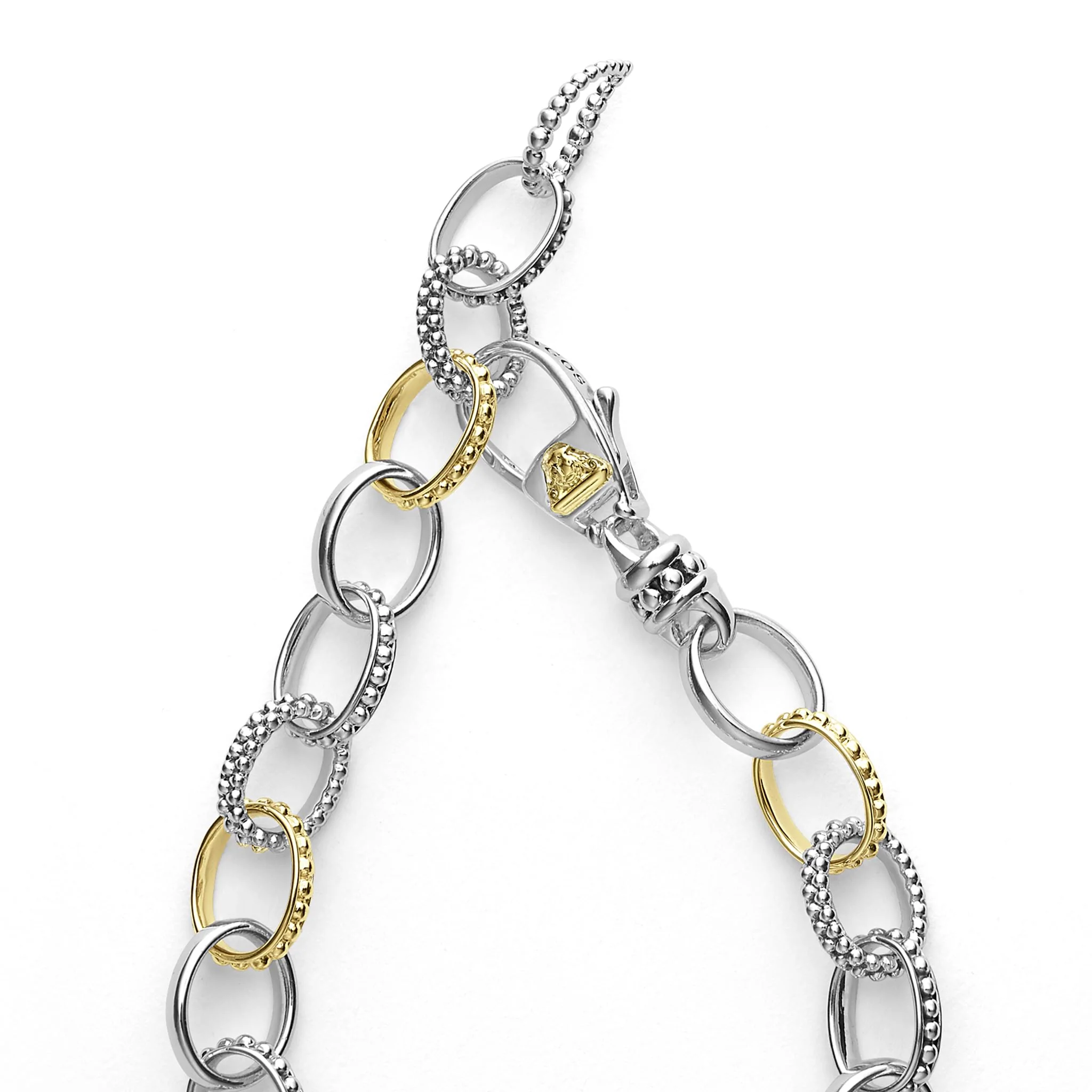 Signature Caviar Two-Tone Caviar Link Bracelet - Image 4