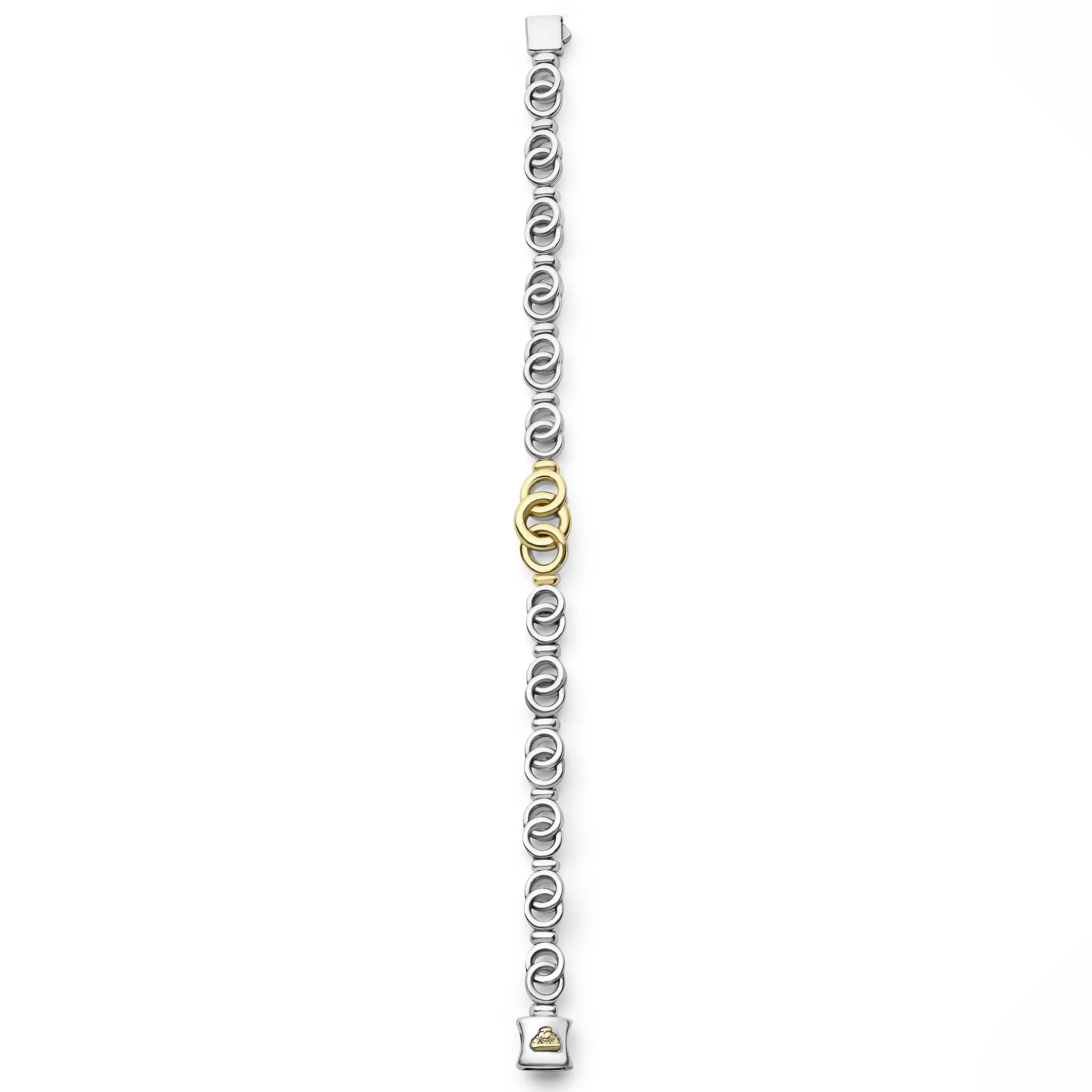 Signature Caviar Two-Tone Interlocking Link Bracelet - Image 6