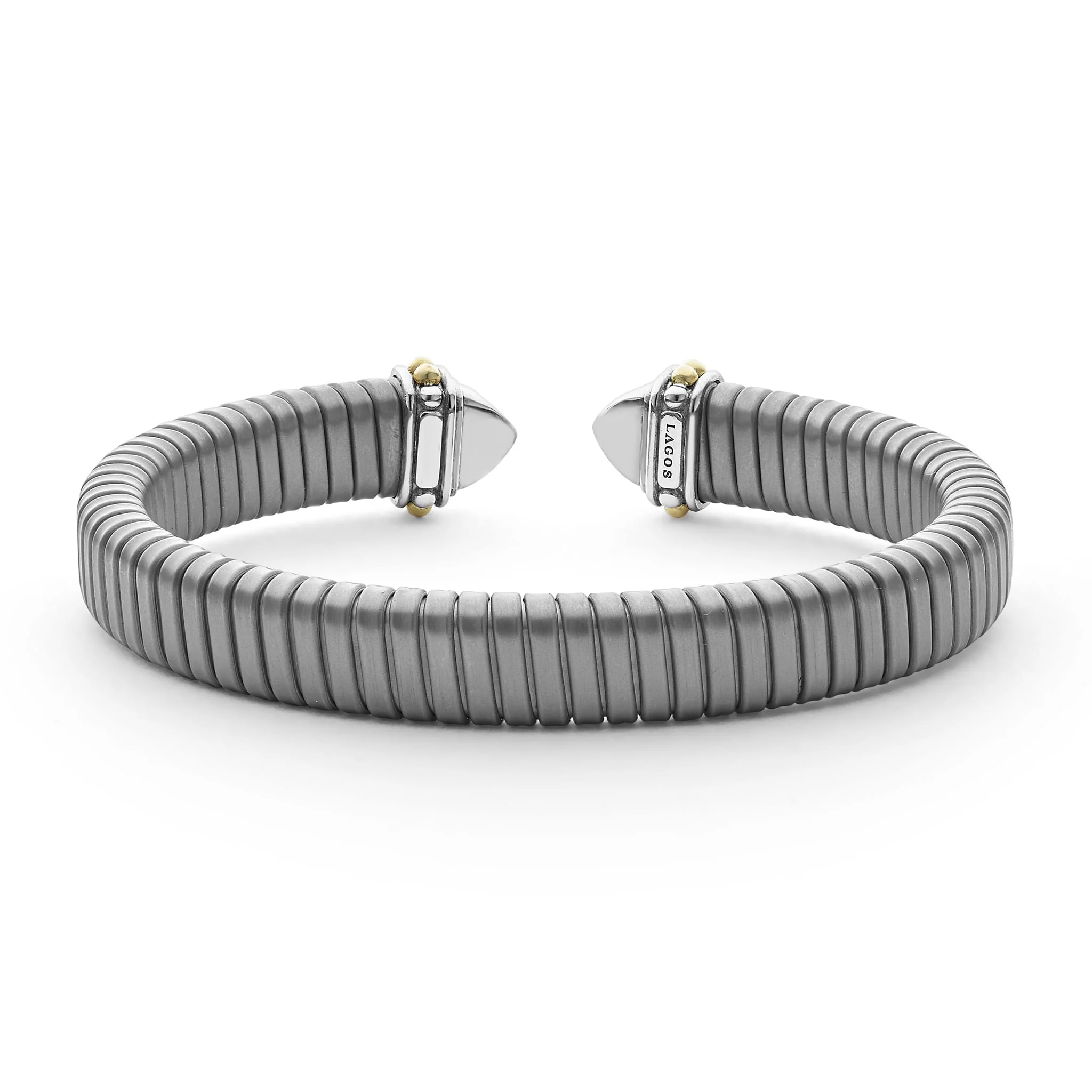 Signature Caviar Titanium Cuff Bracelet | 9mm - Image 4