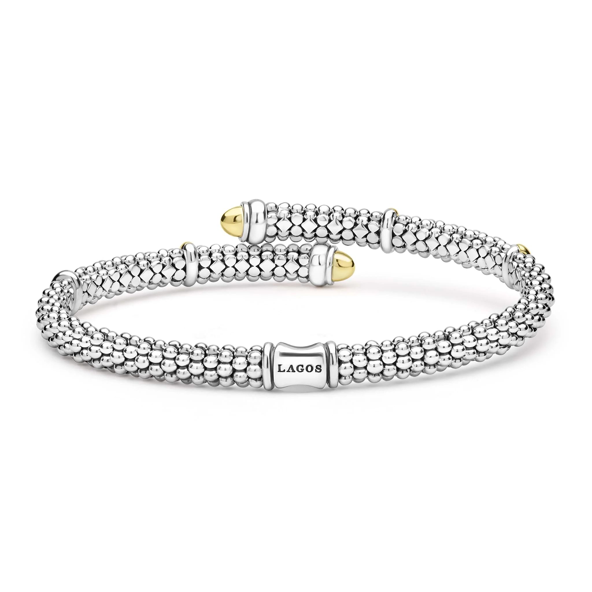 Signature Caviar Two-Tone Caviar Versa Bypass Bracelet | 5mm - Image 4