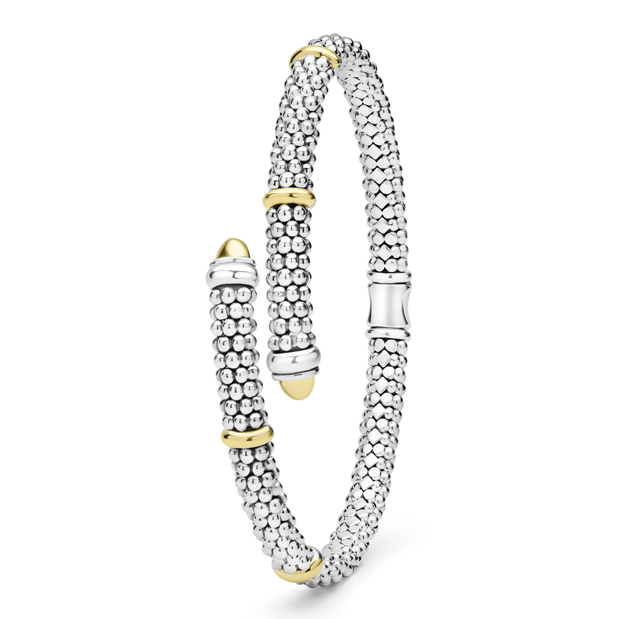 Signature Caviar Two-Tone Caviar Versa Bypass Bracelet | 5mm - Image 5