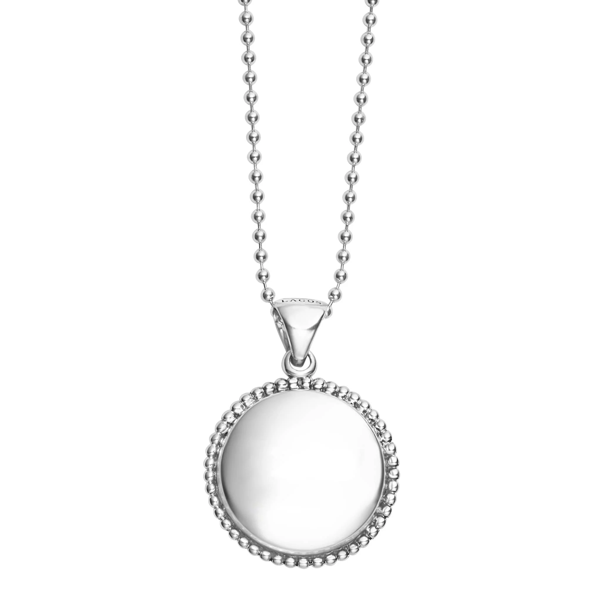 Signature Caviar Compass Pendant Necklace - Image 7