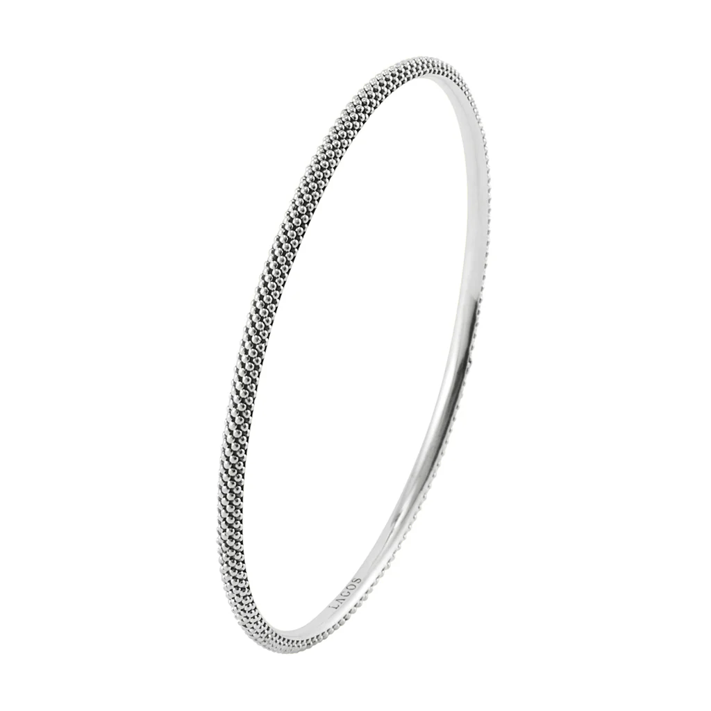 Signature Caviar Sterling Silver Bangle Gift Set - Image 5