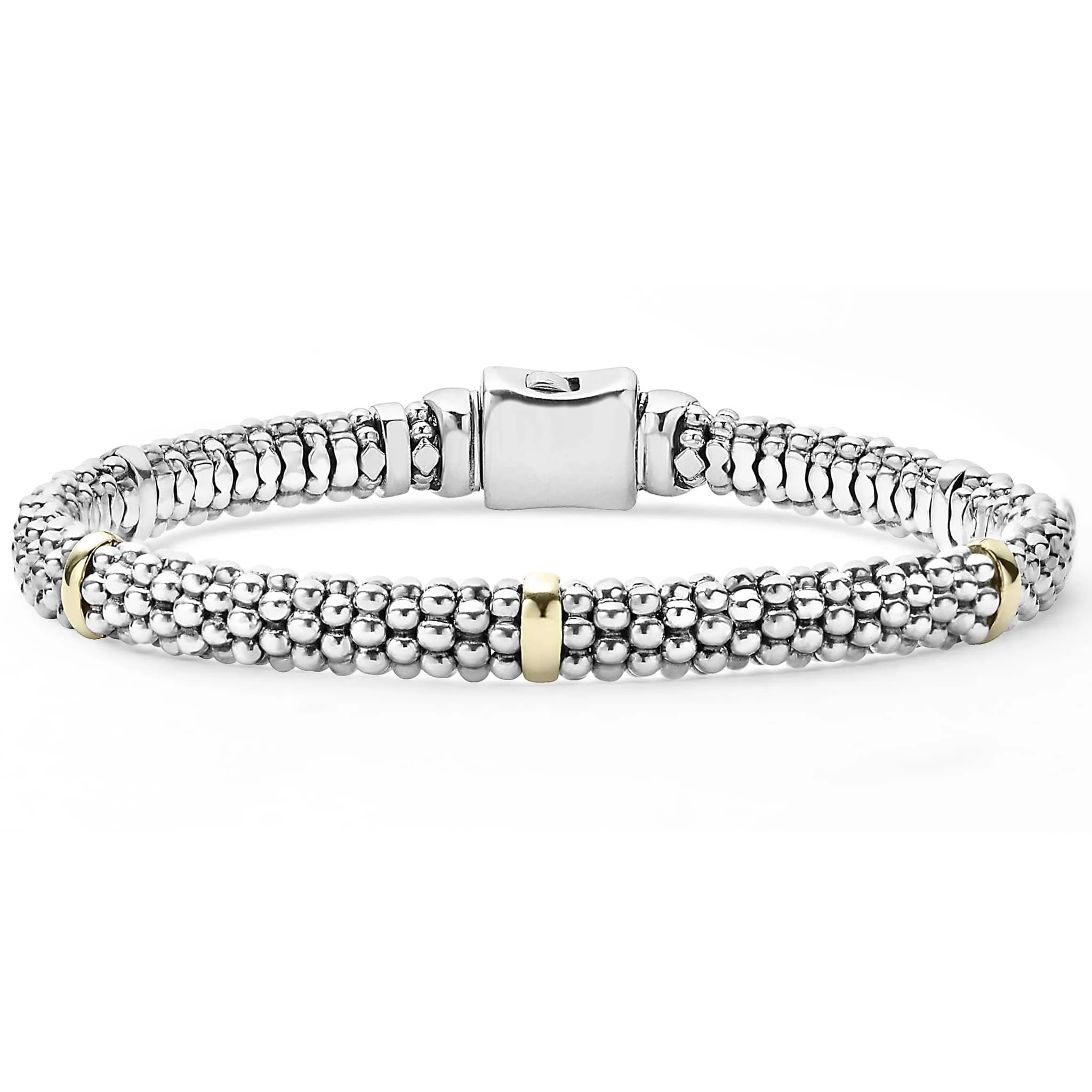 Signature Caviar Two-Tone Pearl Bracelet Gift Set - Image 2