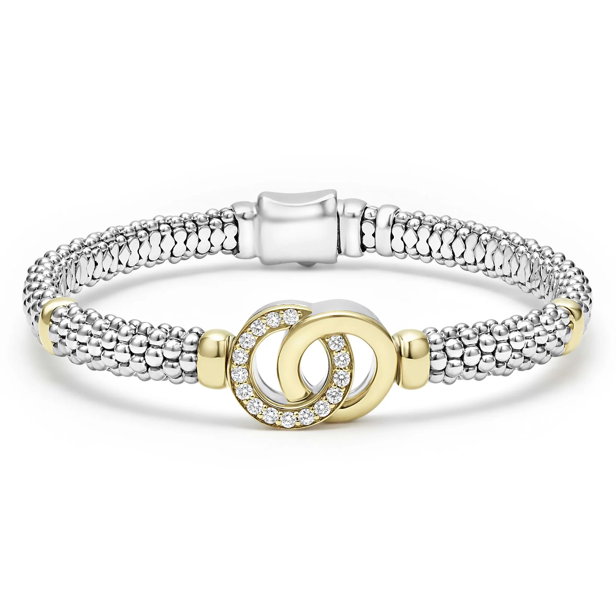 Signature Caviar Two-Tone Interlocking Diamond Gift Set - Image 2