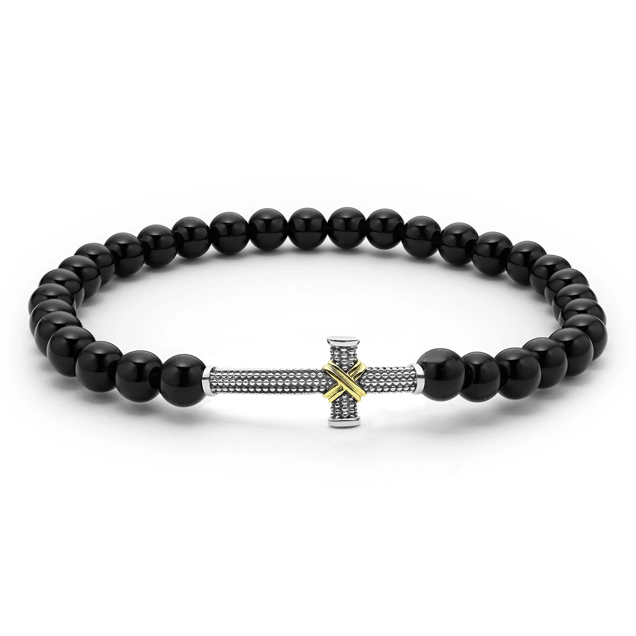 Signature Caviar Two-Tone His and Hers Cross Bracelet Gift Set - Image 3