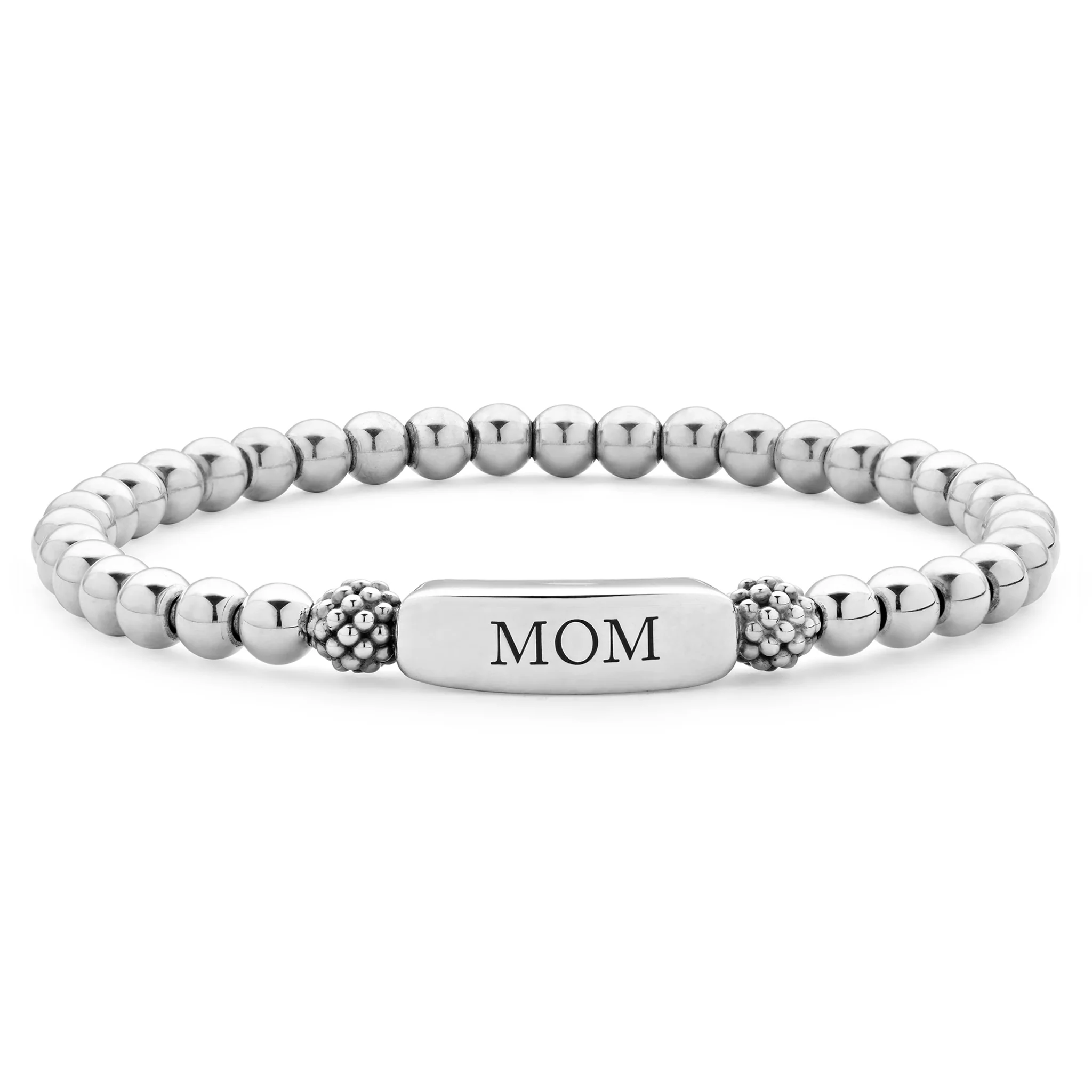 Signature Caviar Sterling Silver Mom Bracelet Gift Set - Image 2