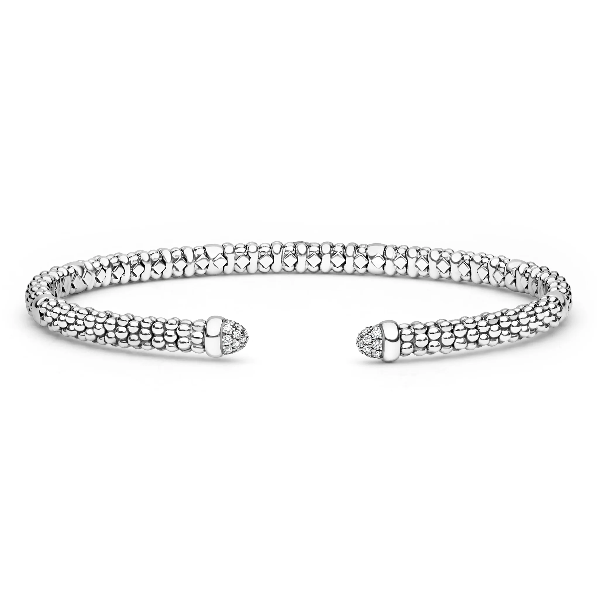 Signature Caviar Sterling Silver Diamond Mini Versa Ring & Bracelet Gift Set - Image 2