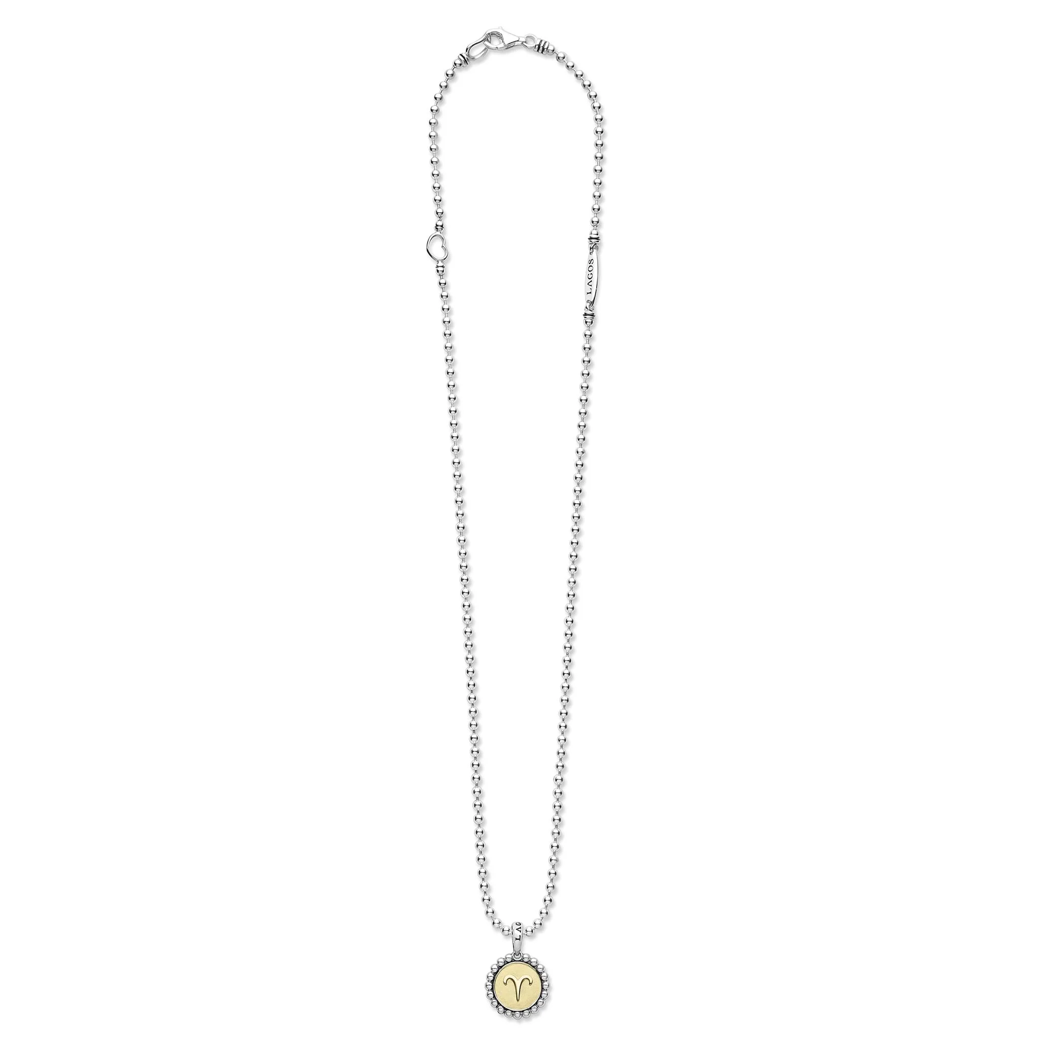 Signature Caviar Aries Zodiac Charm Necklace - Image 3