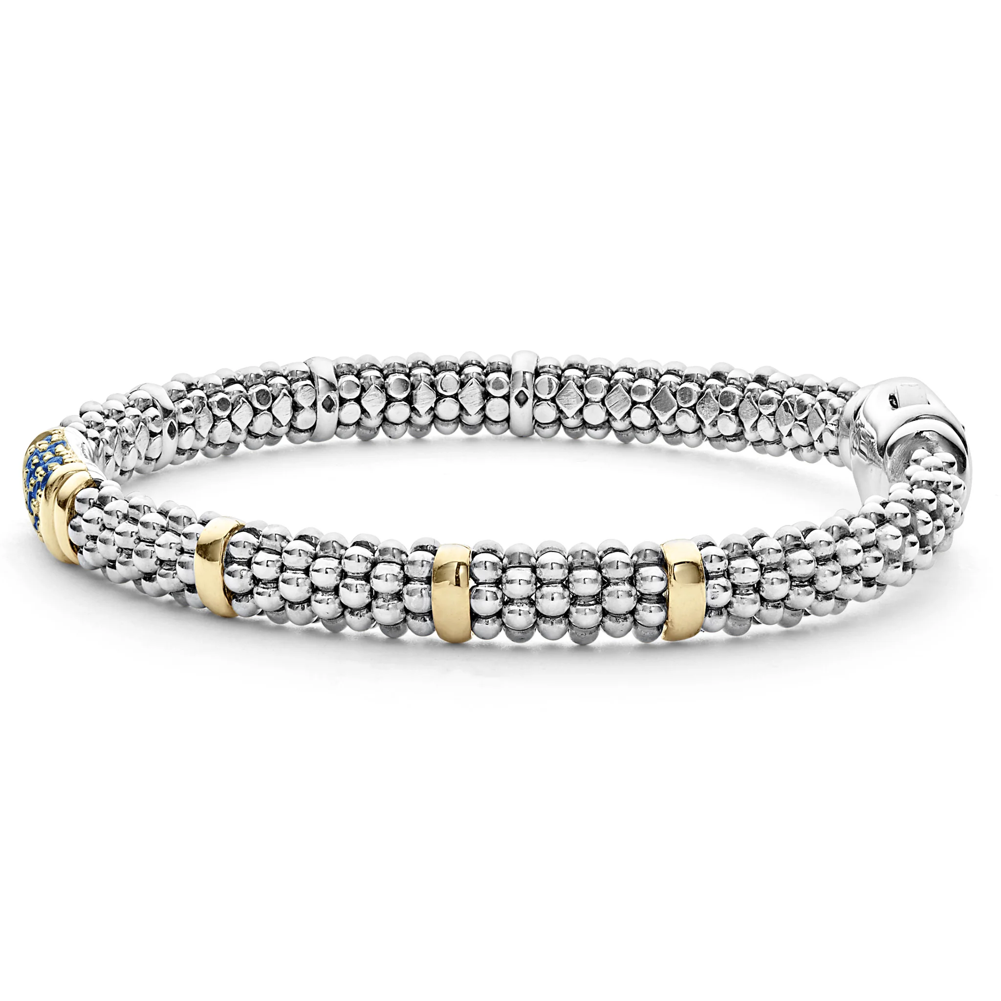 Signature Caviar Blue Sapphire Caviar Bracelet | 6mm - Image 2